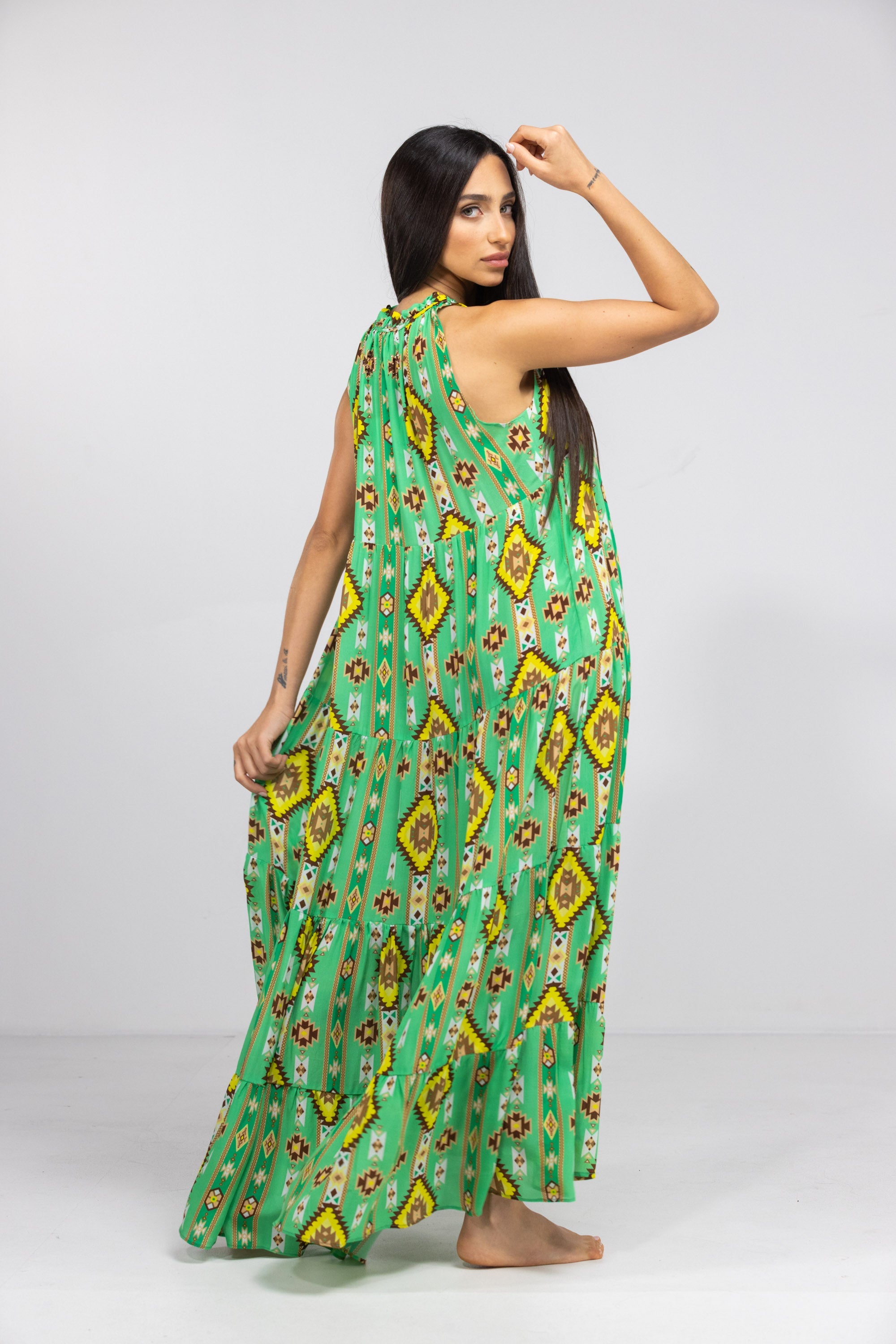 MELBOURNE - FRILL ARMHOLE MAXIDRESS