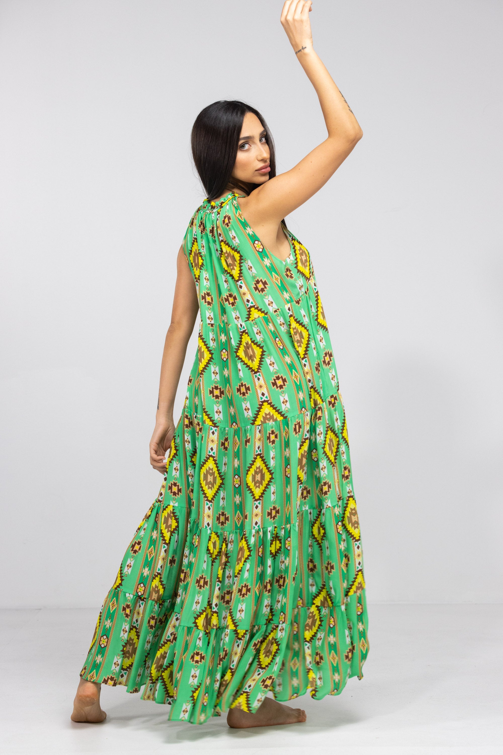 MELBOURNE - FRILL ARMHOLE MAXIDRESS