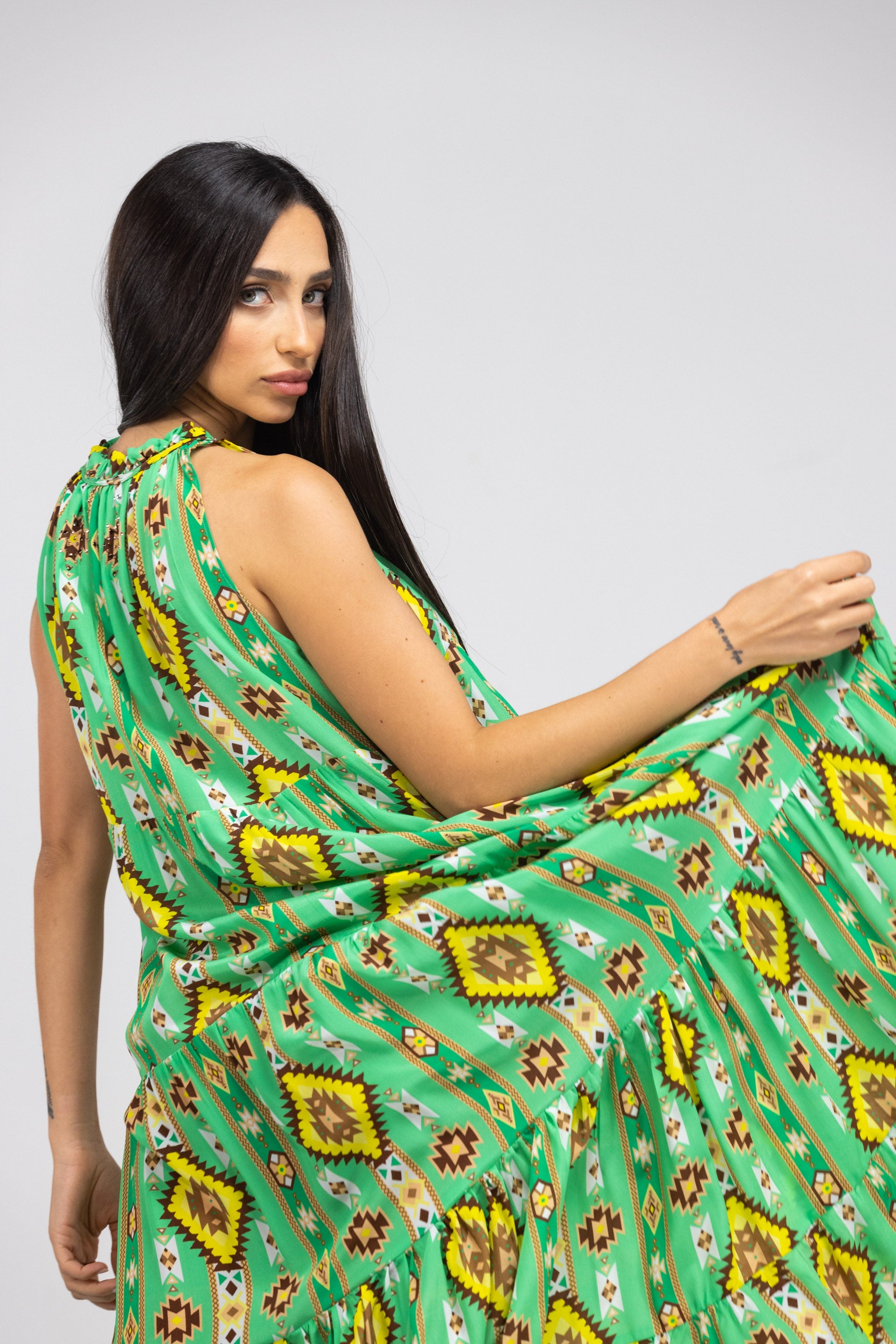 MELBOURNE - FRILL ARMHOLE MAXIDRESS