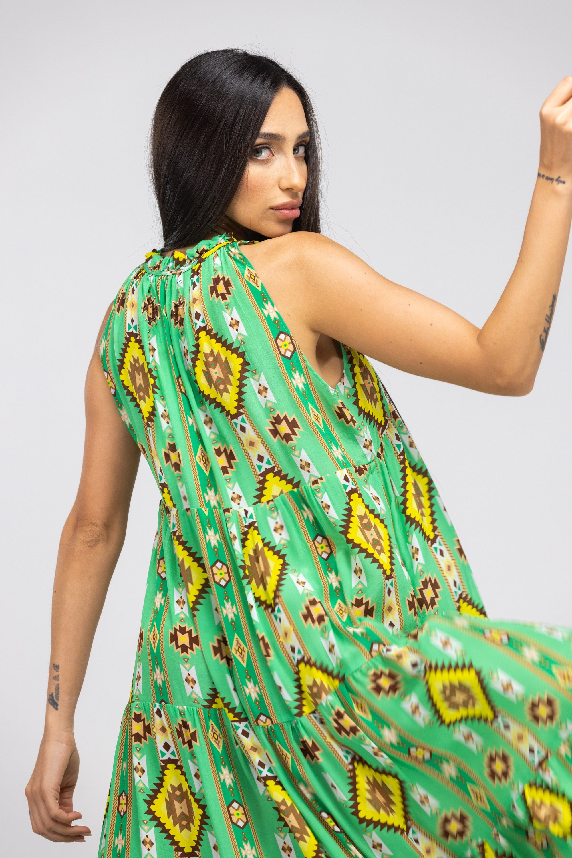 MELBOURNE - FRILL ARMHOLE MAXIDRESS