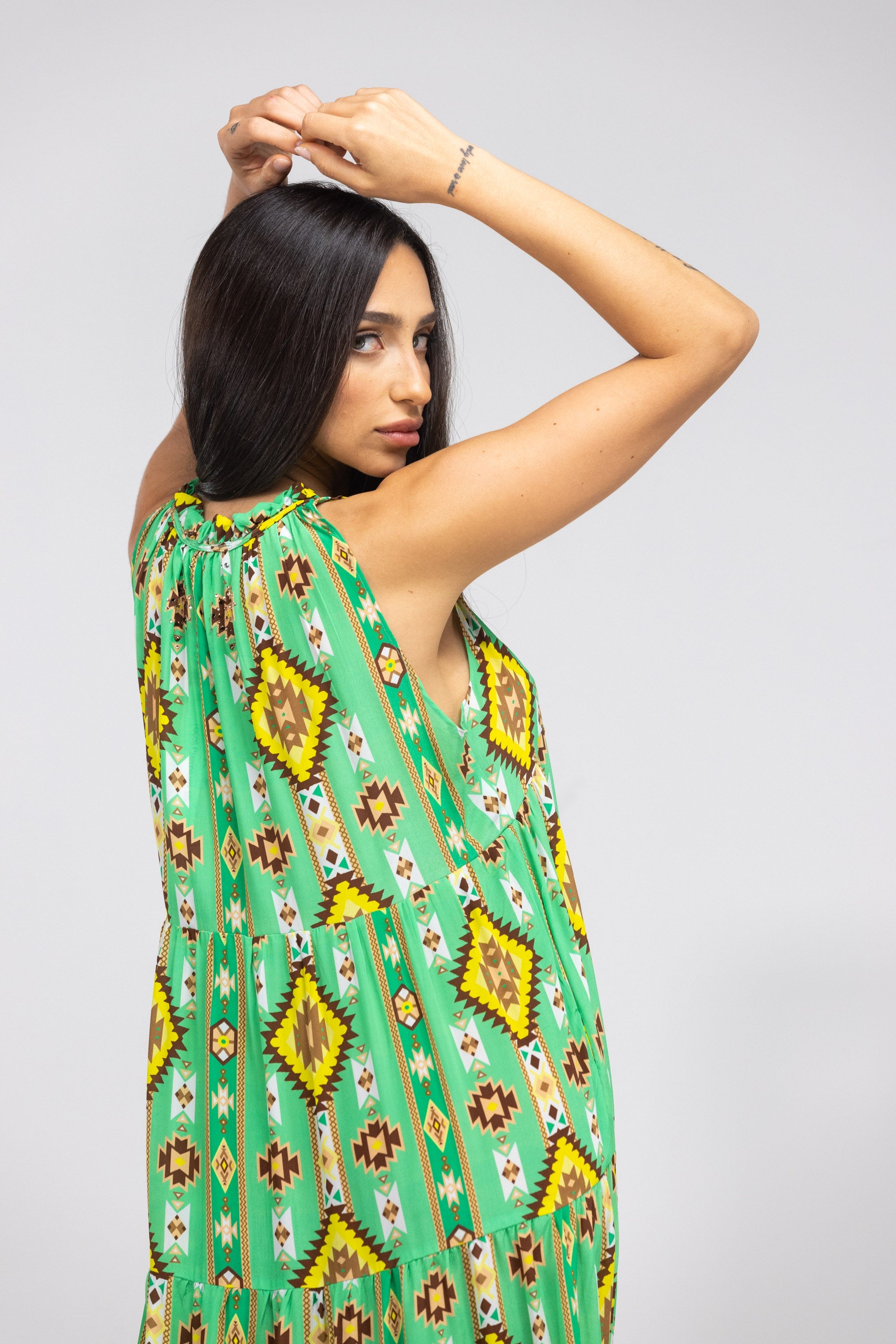 MELBOURNE - FRILL ARMHOLE MAXIDRESS