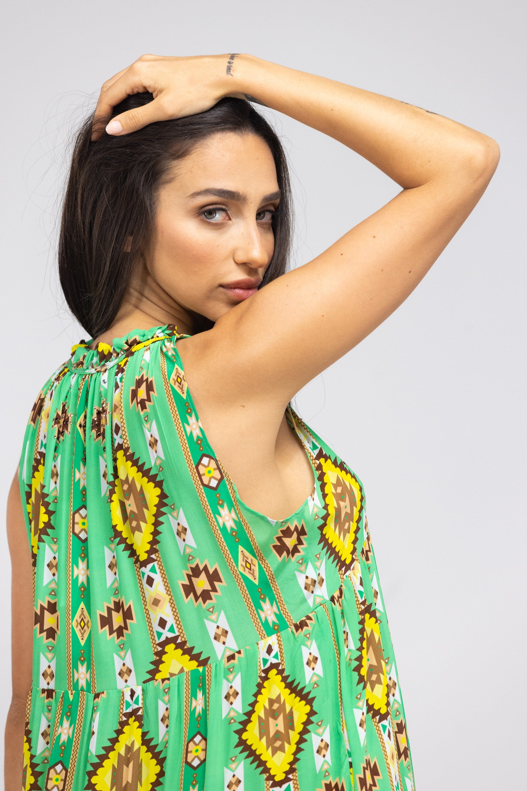 MELBOURNE - FRILL ARMHOLE MAXIDRESS