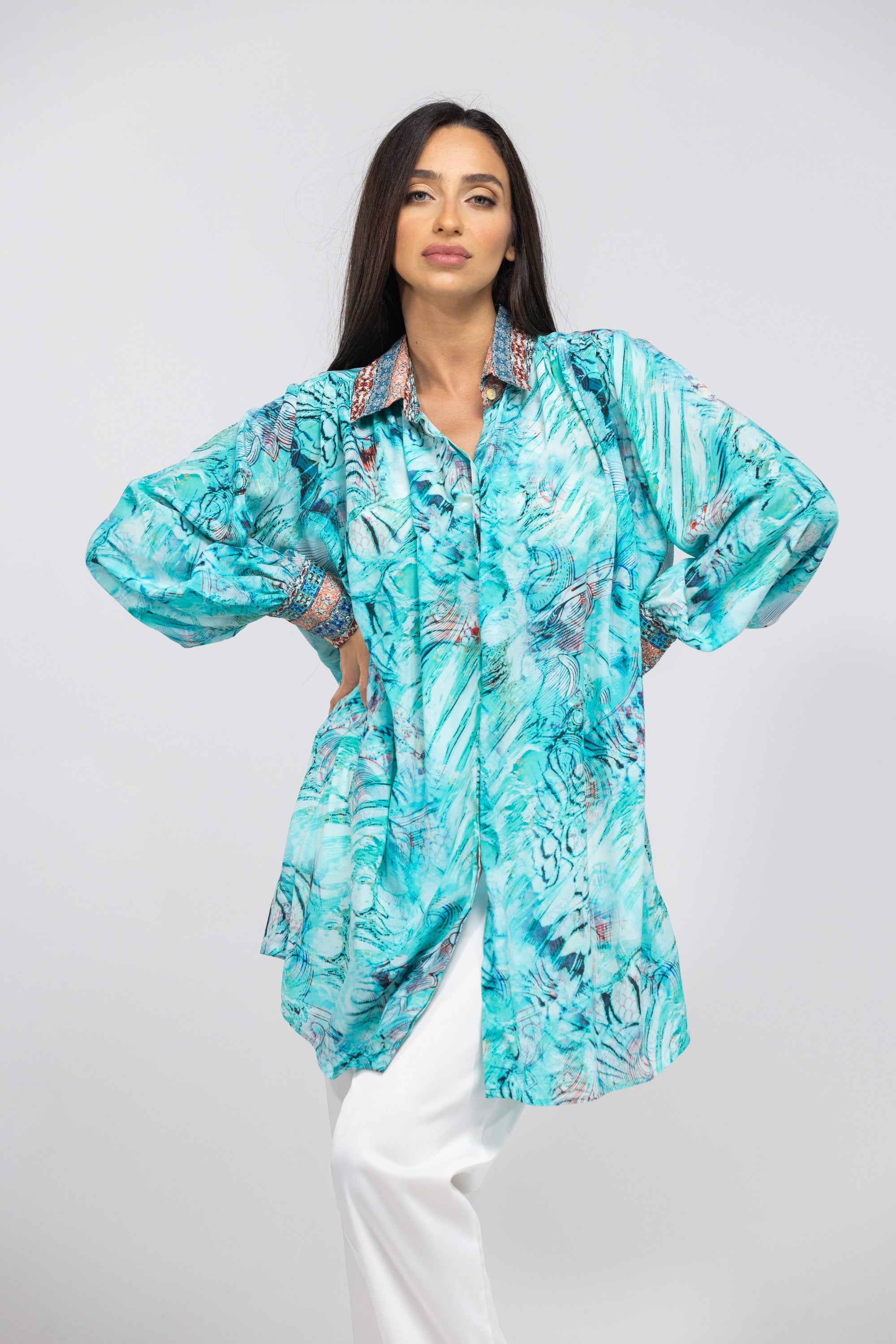 GOLDCOAST - PUFF SLEEVE DRESS