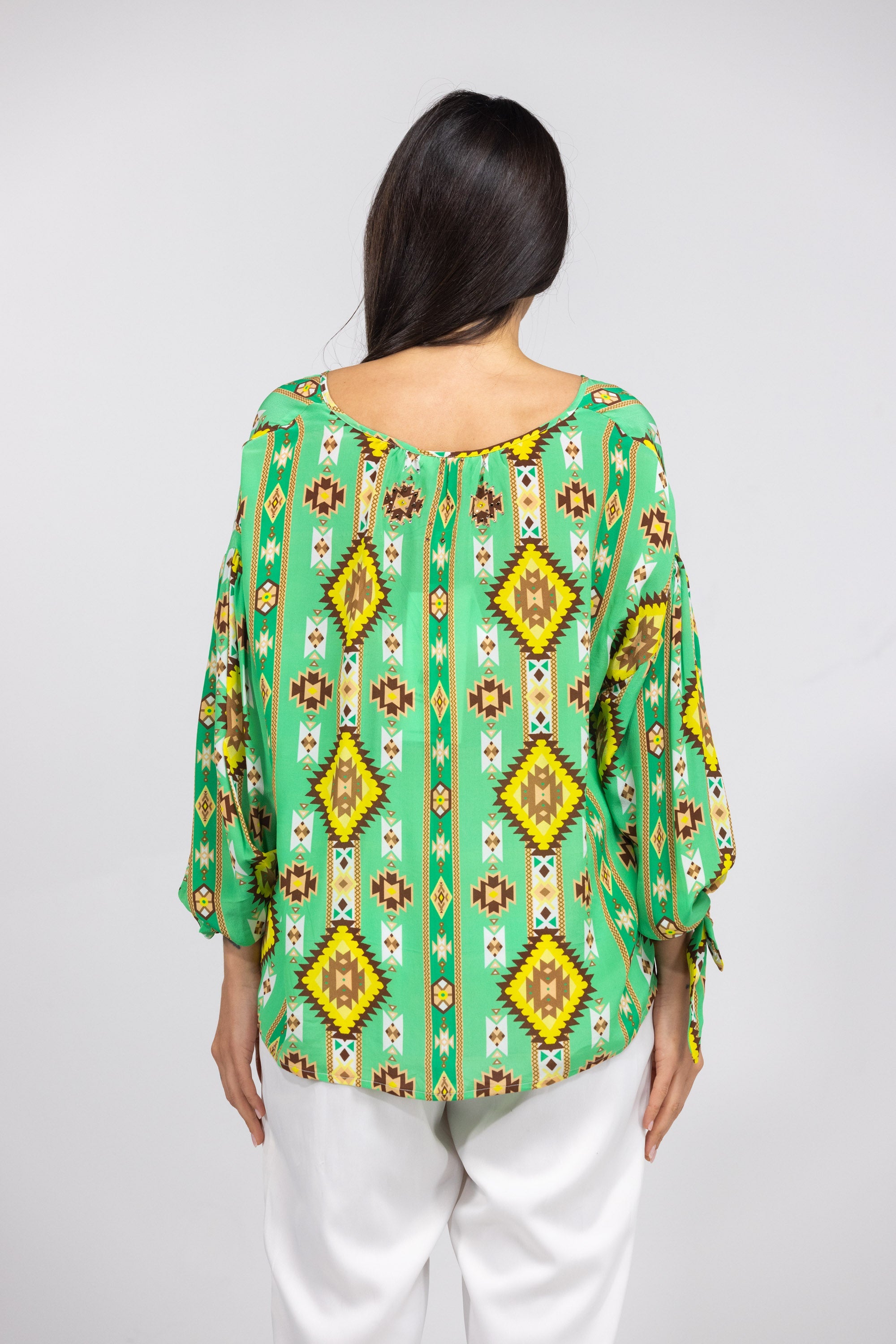MELBOURNE - KNOT CUFF LONG SLEEVE TOP