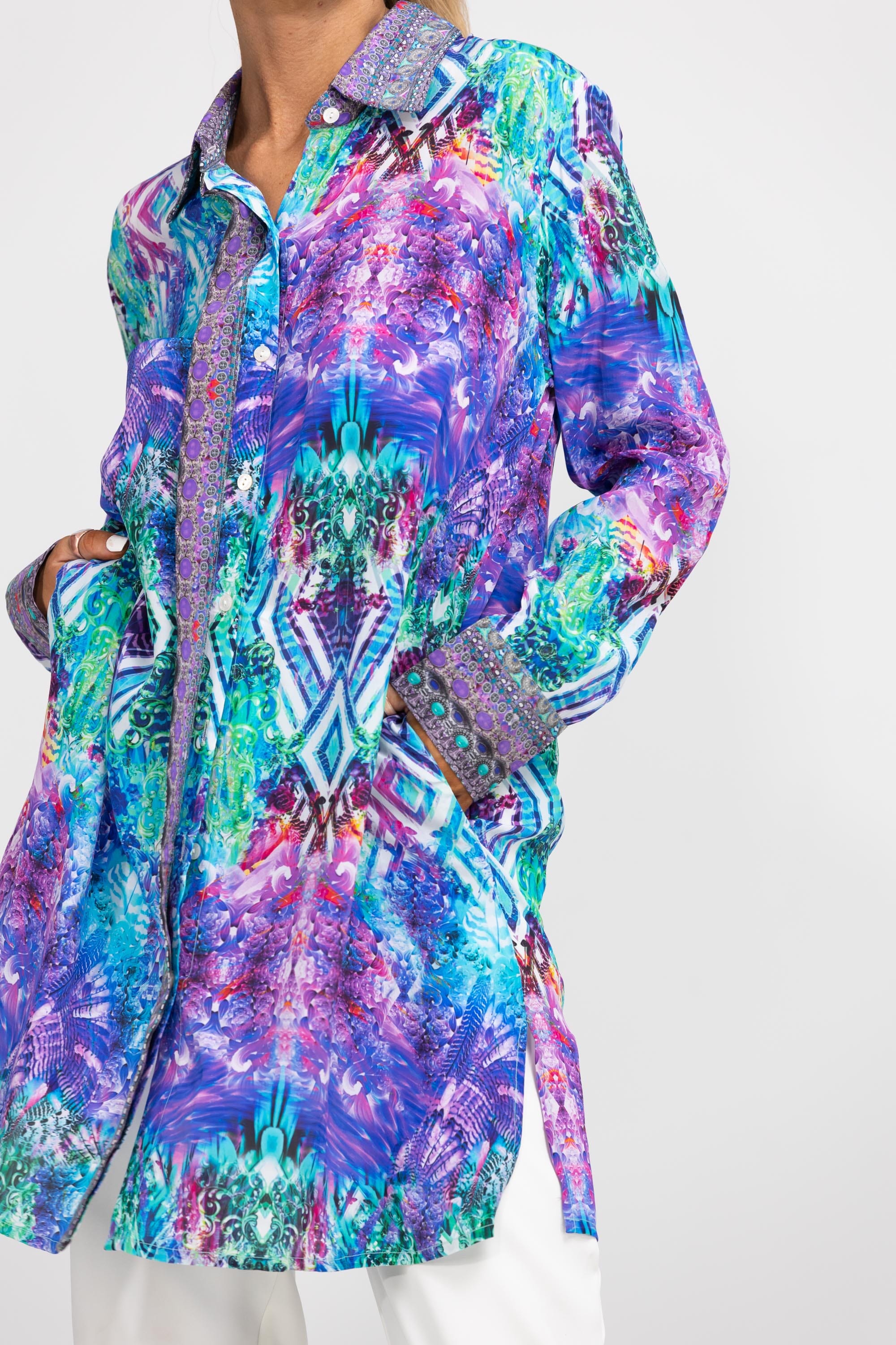 INDIGO SUMMER - SHIRT DRESS - TheSwankStore