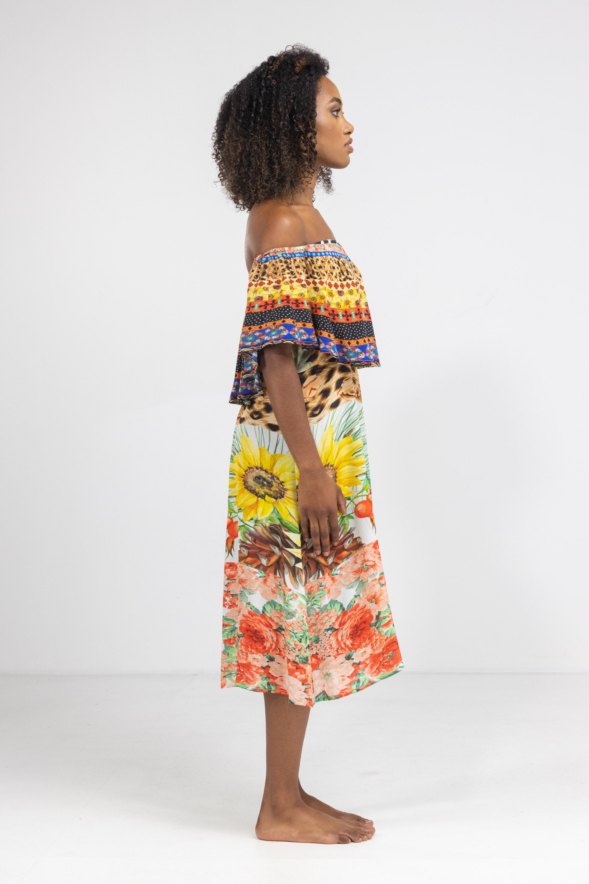 PERTH - FRILL NECK DRESS SHORT