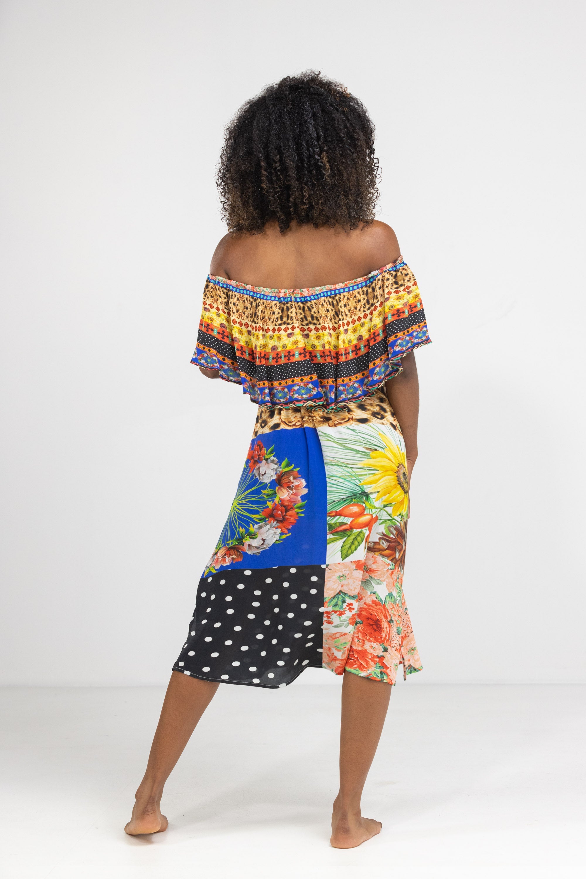 PERTH - FRILL NECK DRESS SHORT