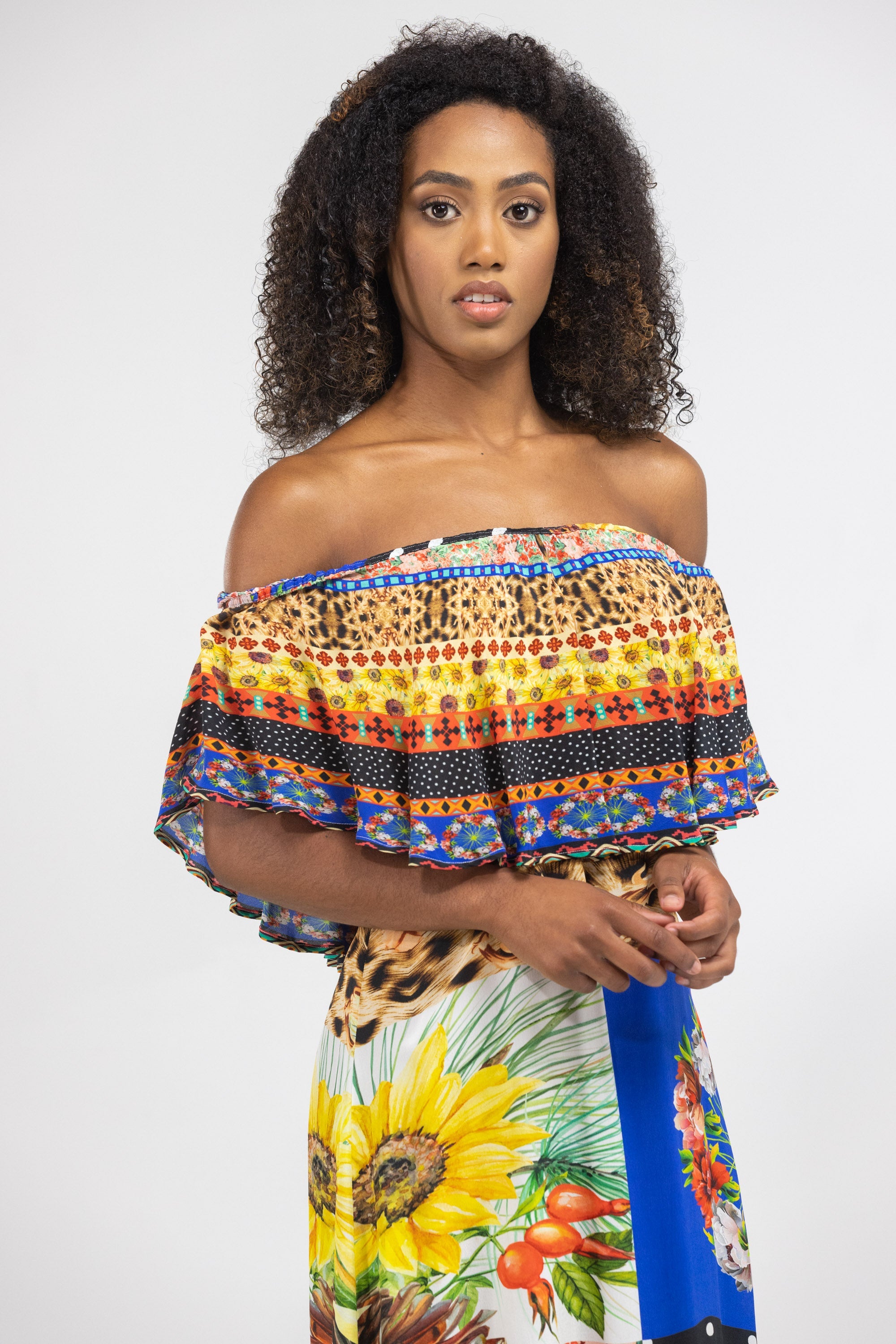 PERTH - FRILL NECK DRESS SHORT
