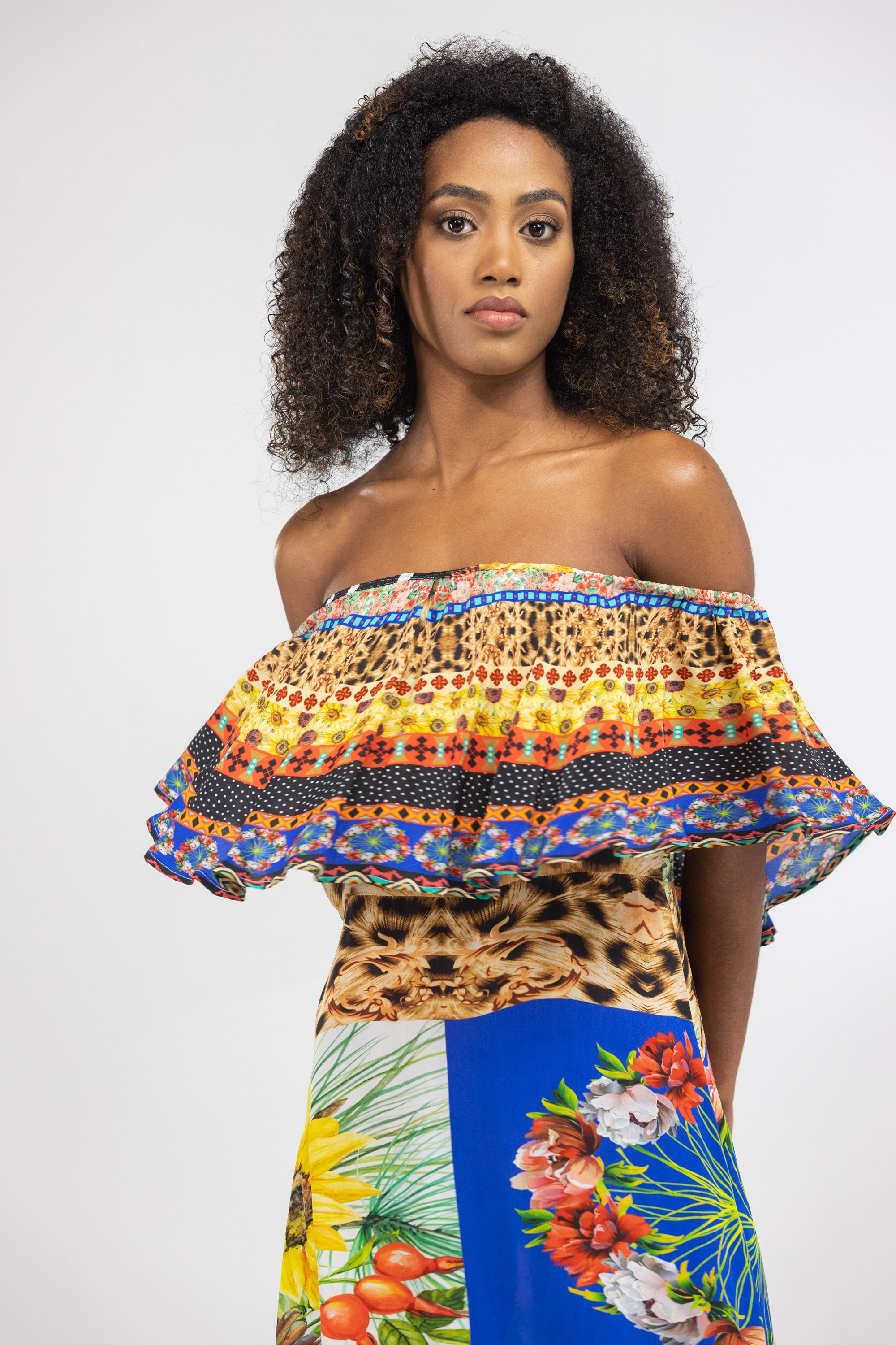 PERTH - FRILL NECK DRESS SHORT