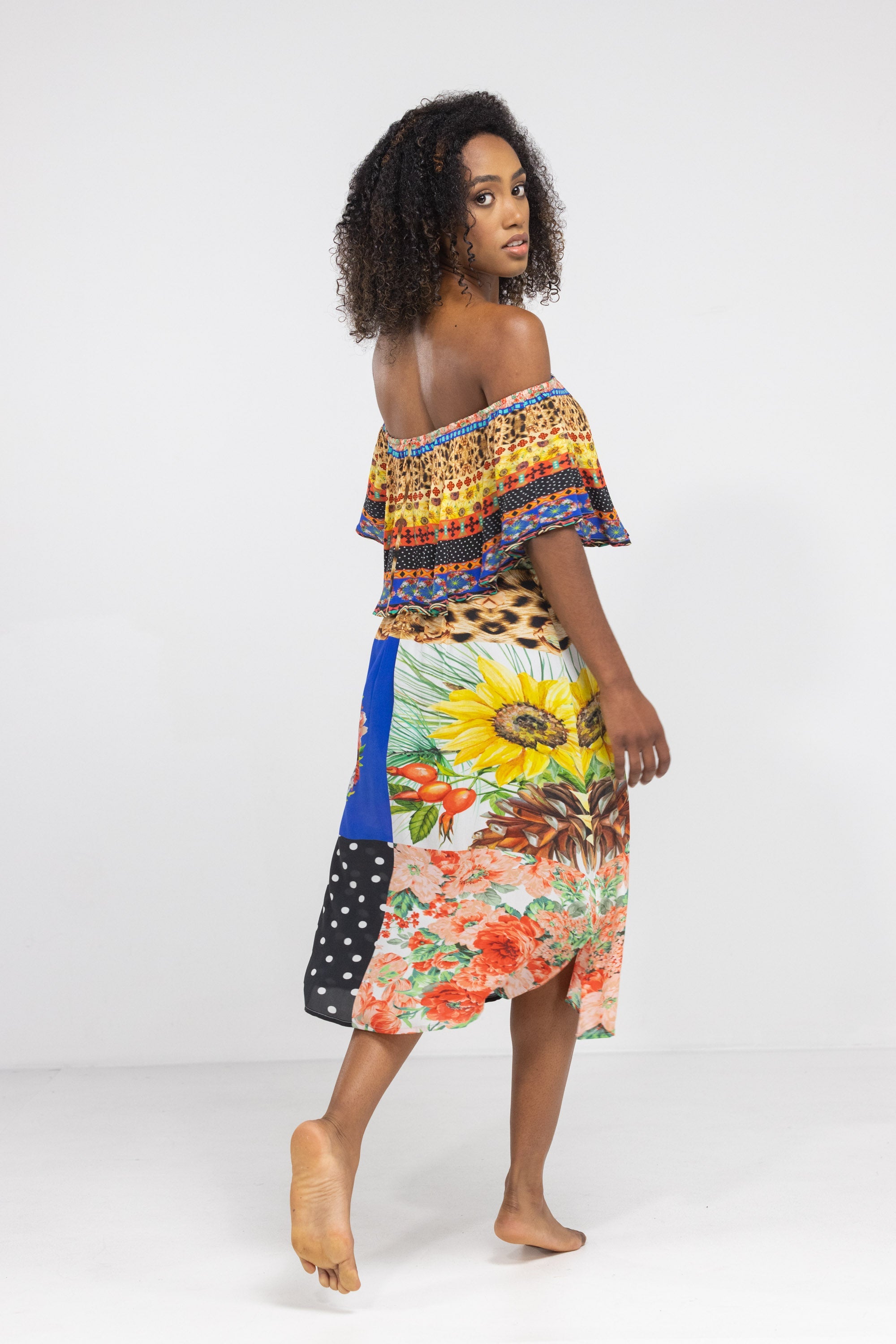 PERTH - FRILL NECK DRESS SHORT