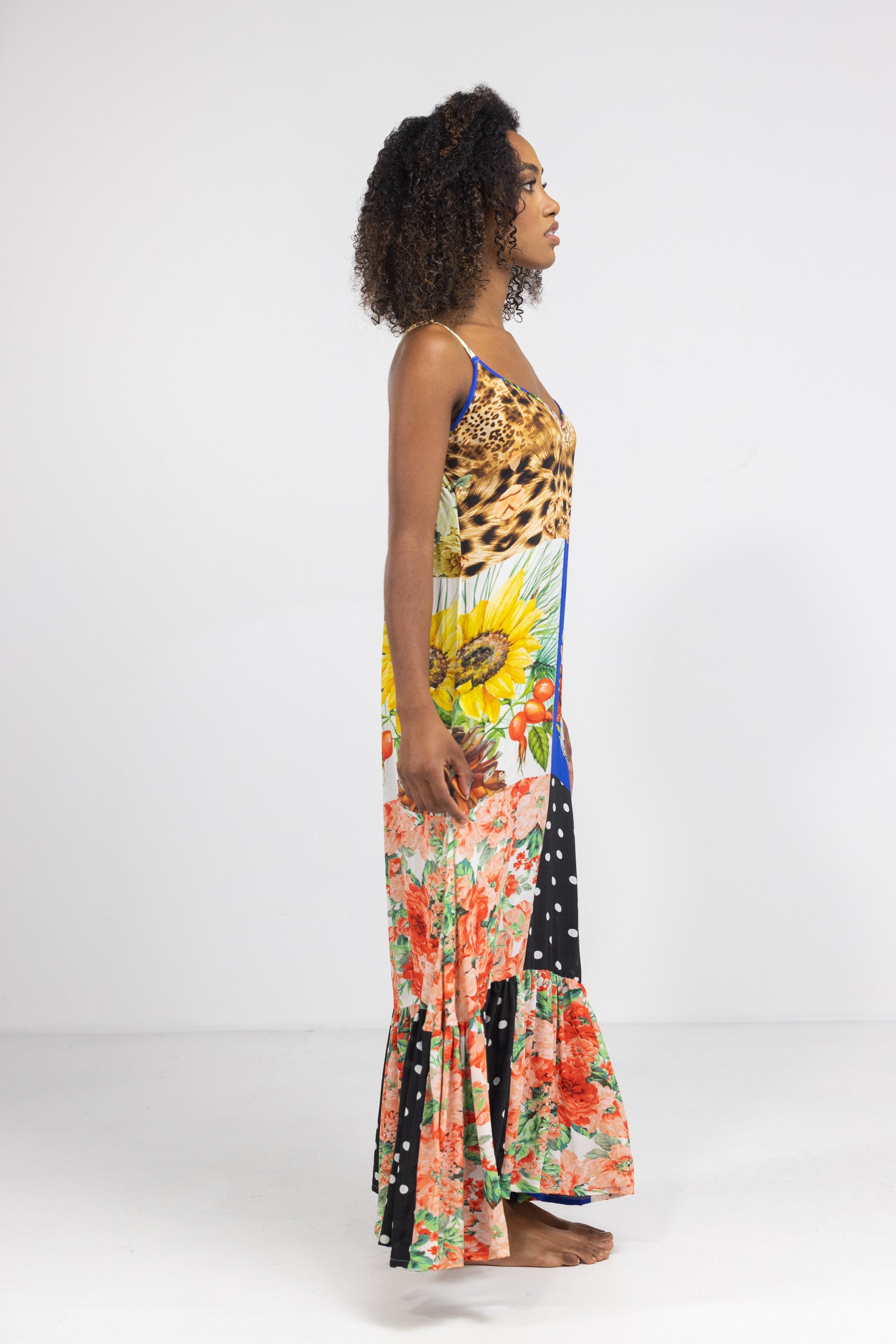 PERTH - FRILL STRAP MAXI