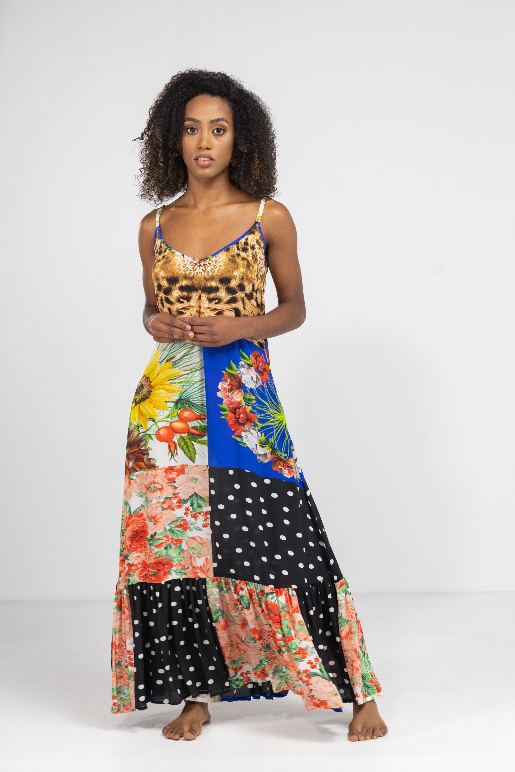 PERTH - FRILL STRAP MAXI