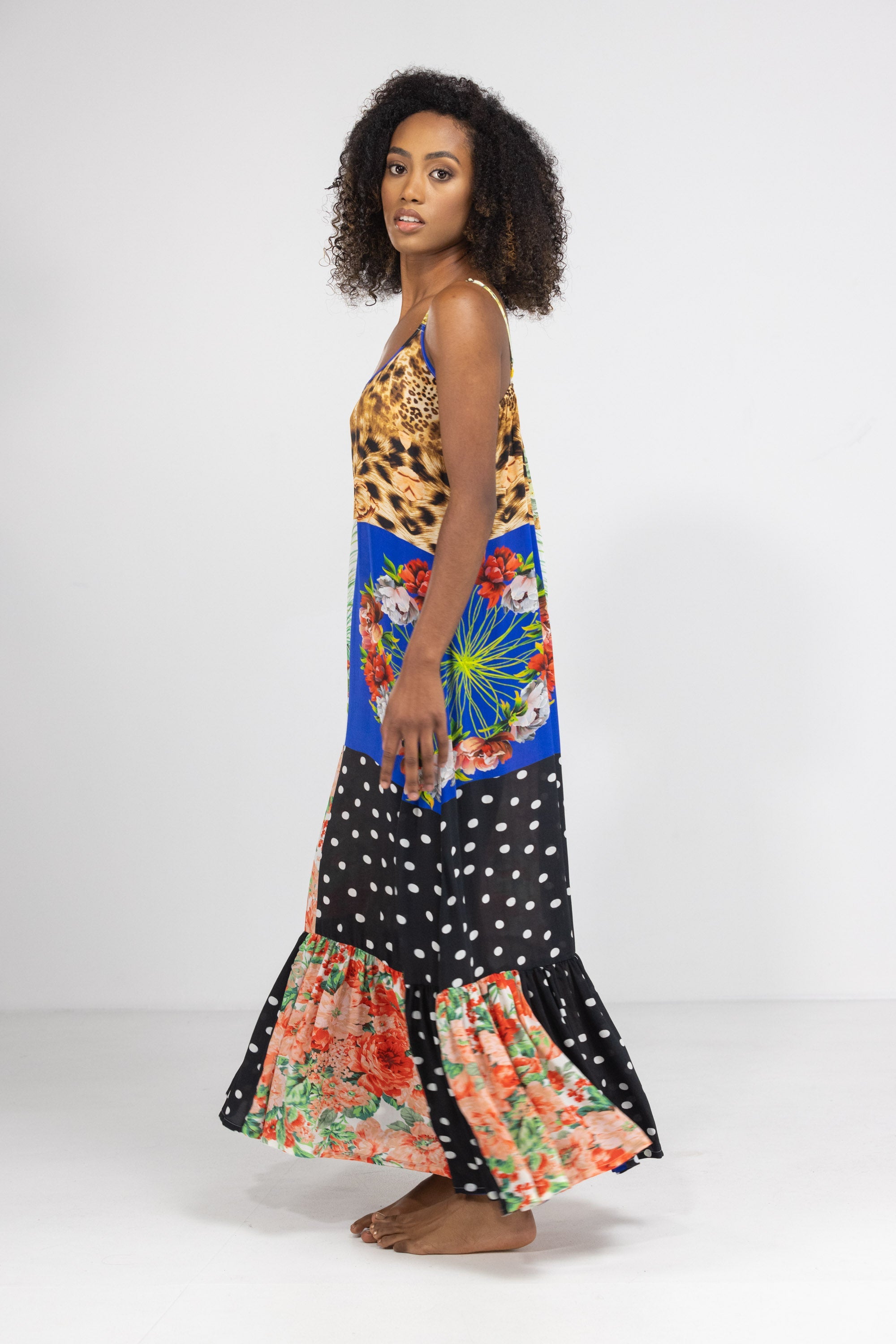 PERTH - FRILL STRAP MAXI