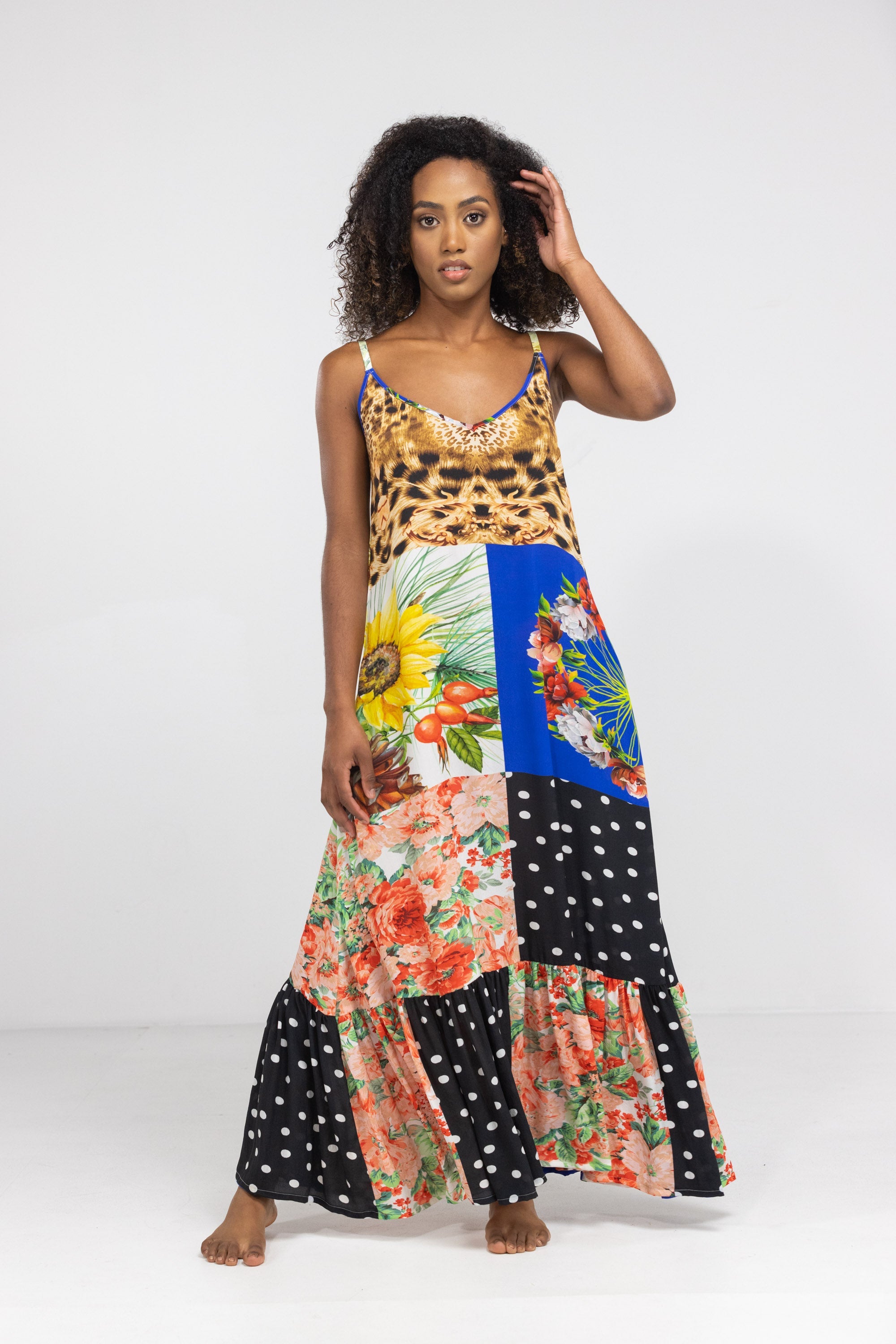 PERTH - FRILL STRAP MAXI
