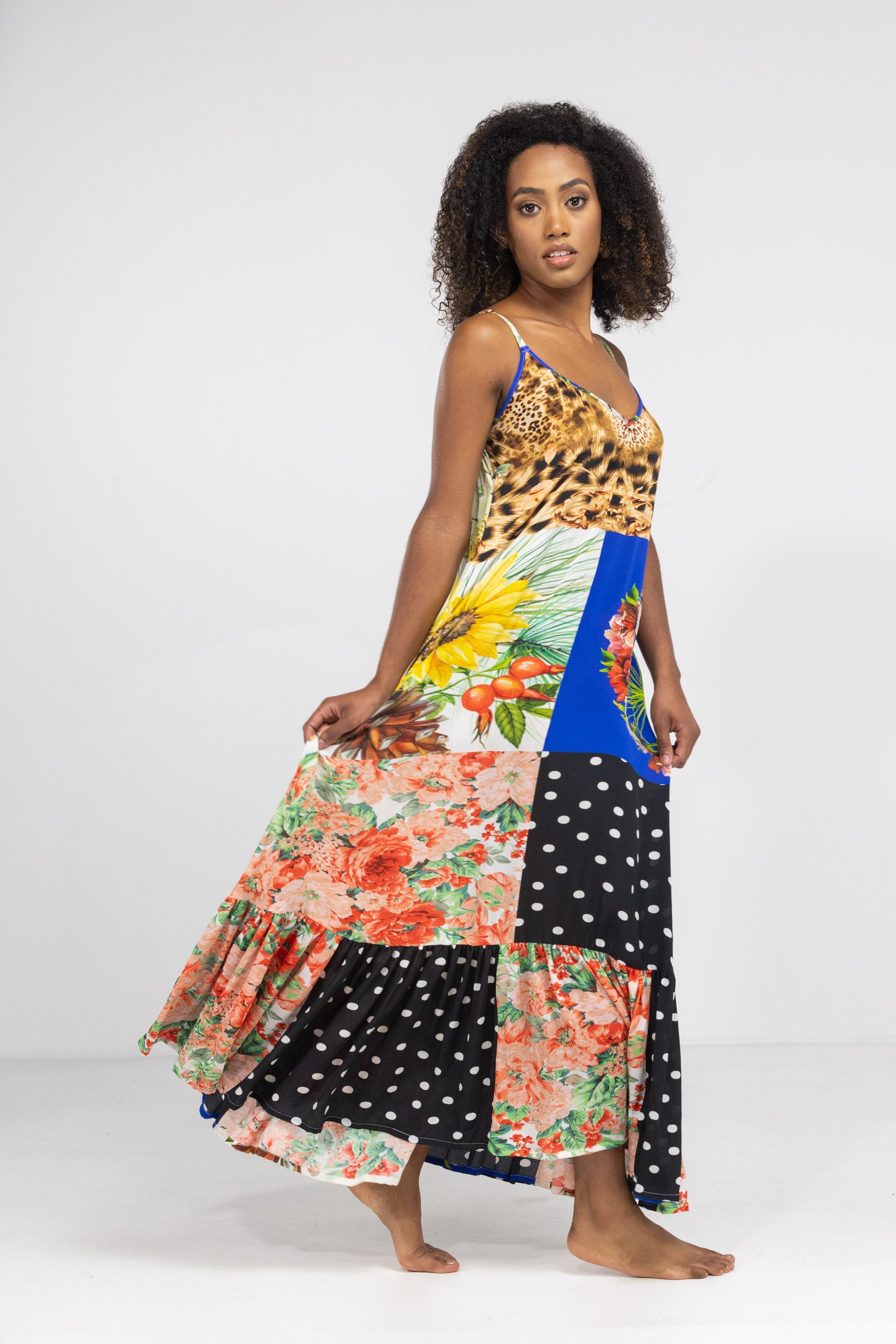 PERTH - FRILL STRAP MAXI