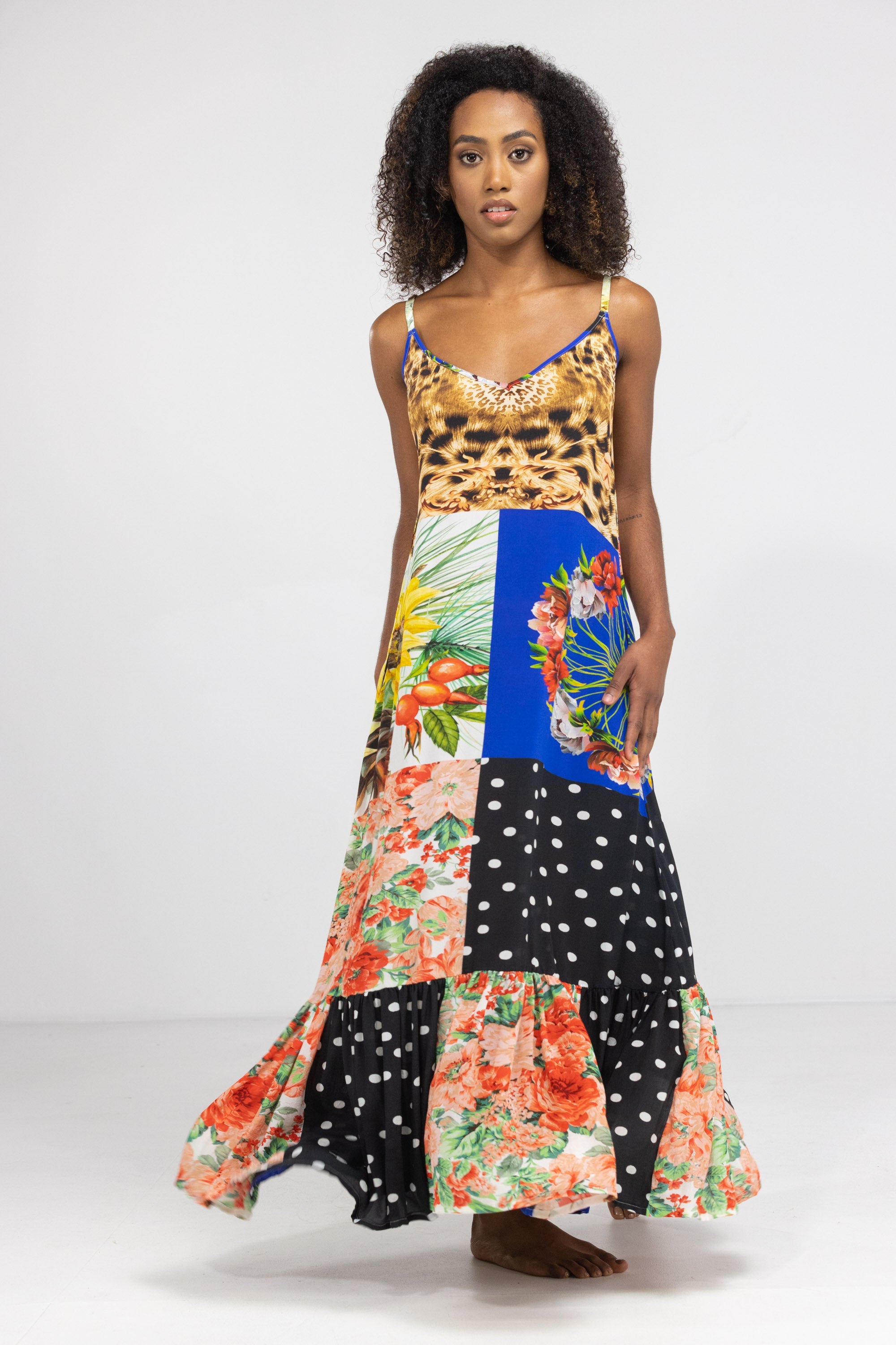 PERTH - FRILL STRAP MAXI