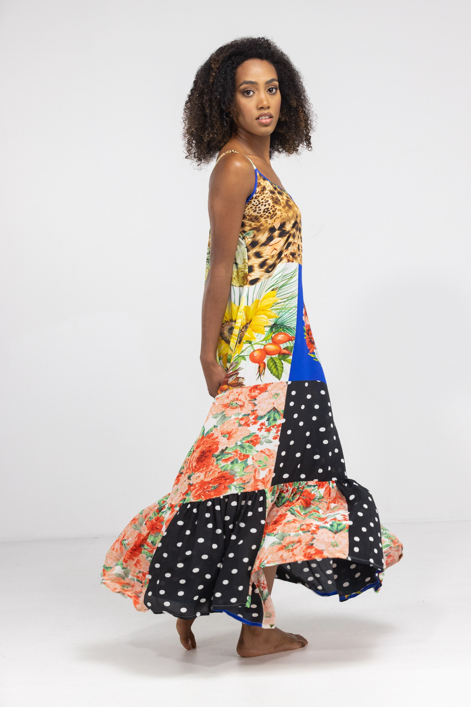 PERTH - FRILL STRAP MAXI