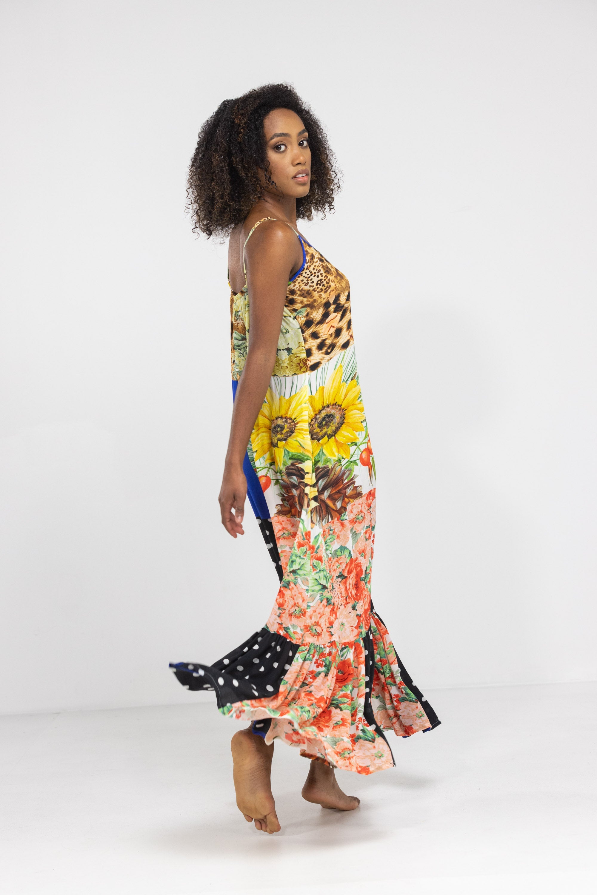PERTH - FRILL STRAP MAXI