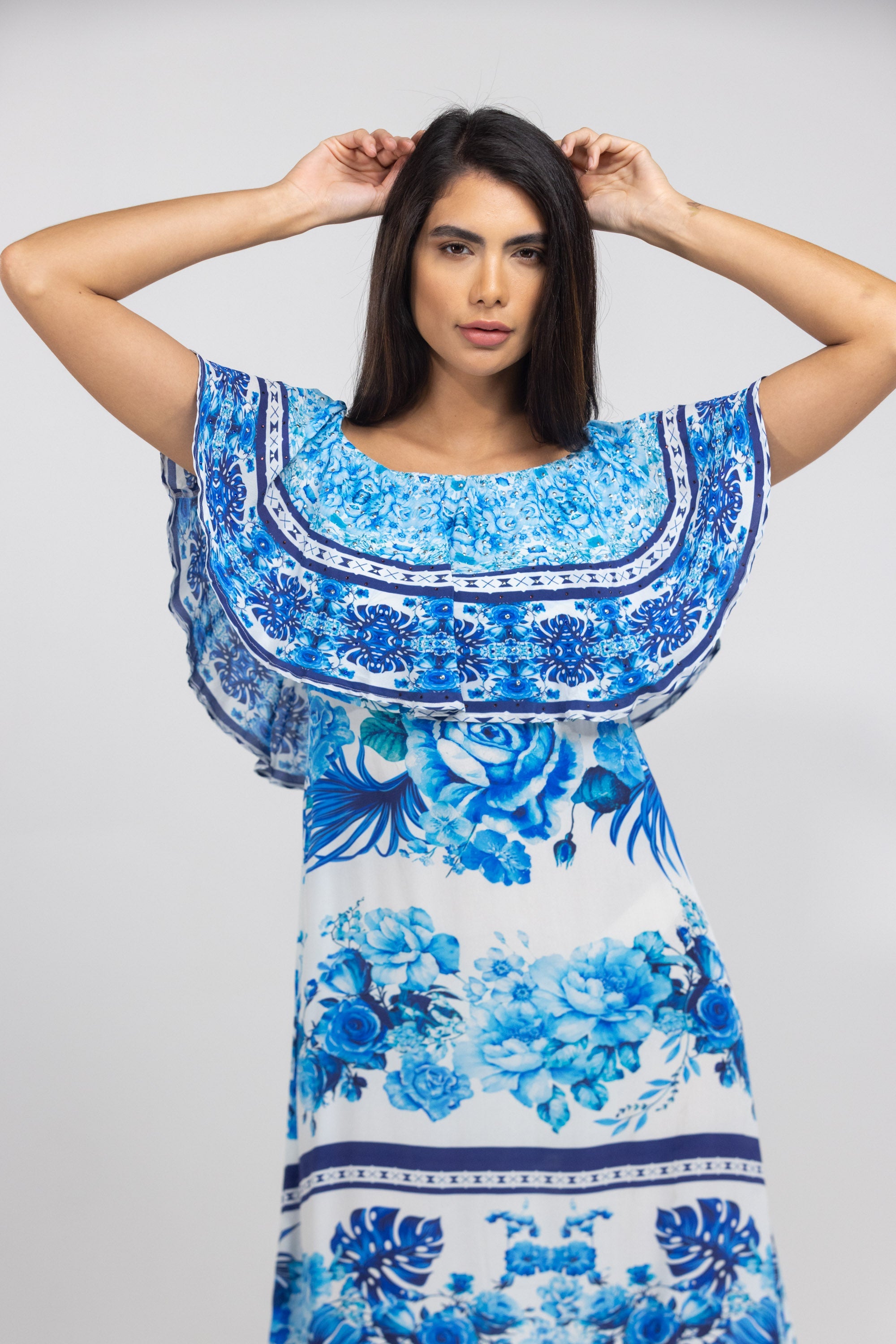 SYDNEY - FRILL NECK DRESS SHORT