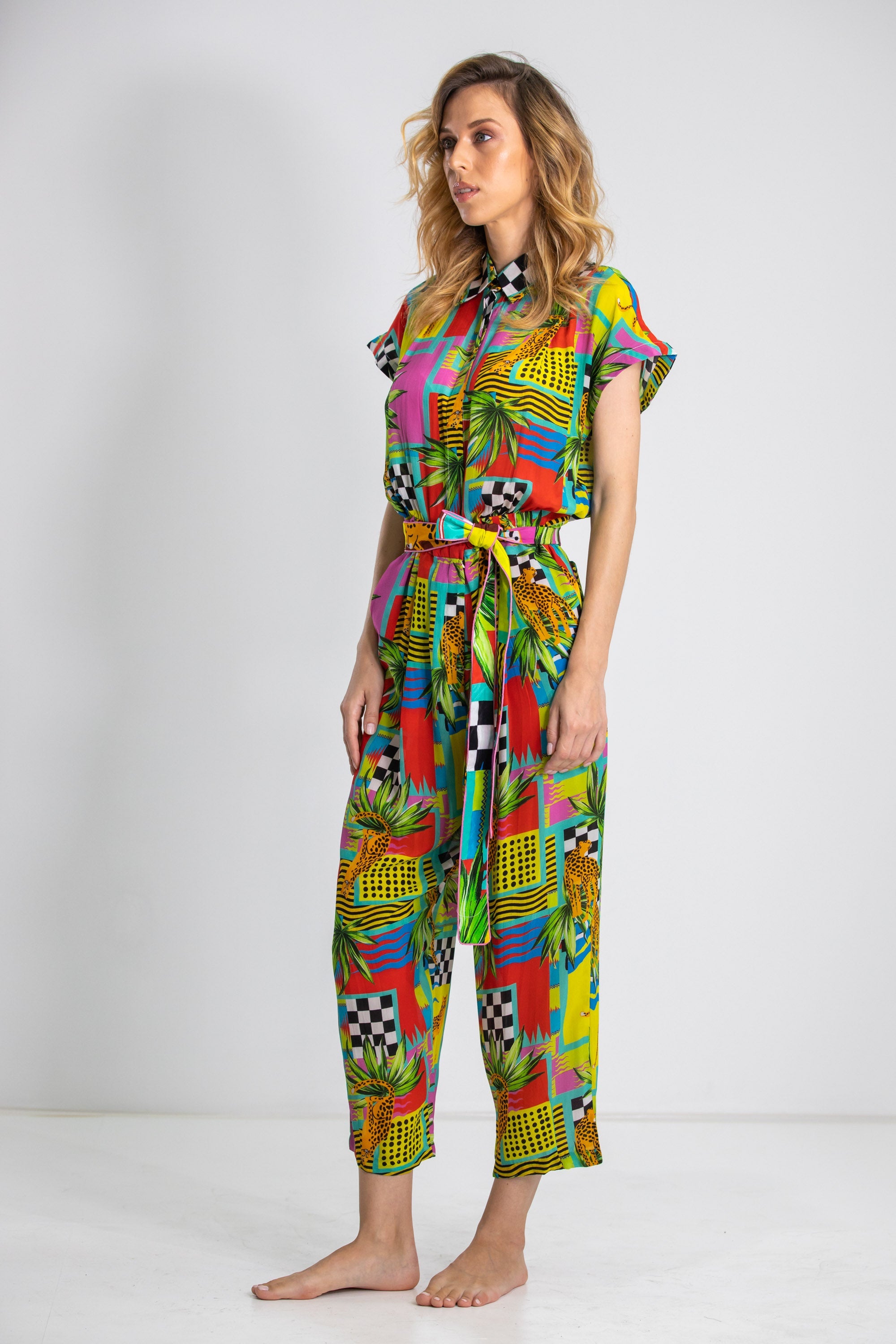 PANTHERA - CAP SLEEVE JUMPSUIT