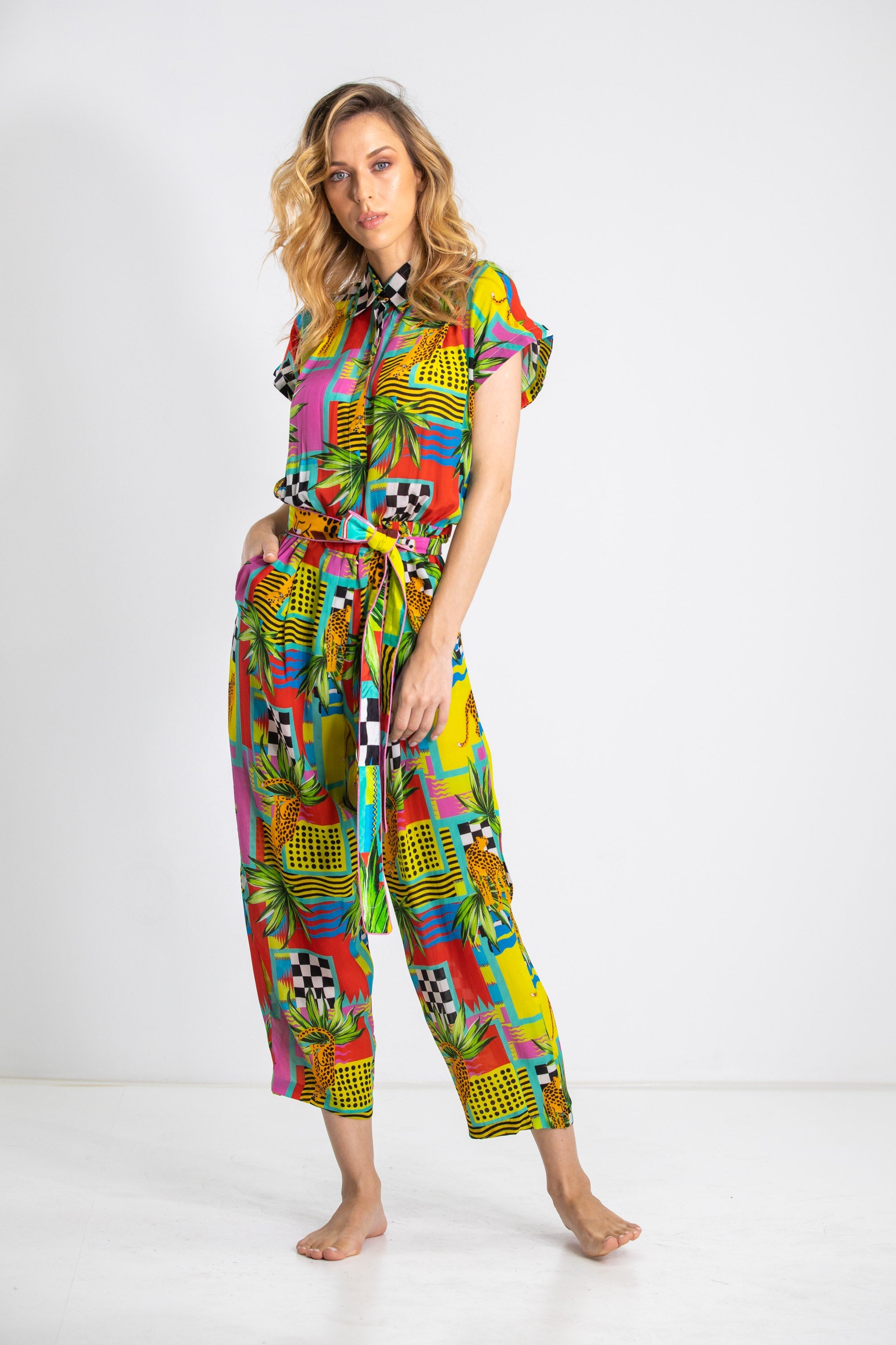 PANTHERA - CAP SLEEVE JUMPSUIT