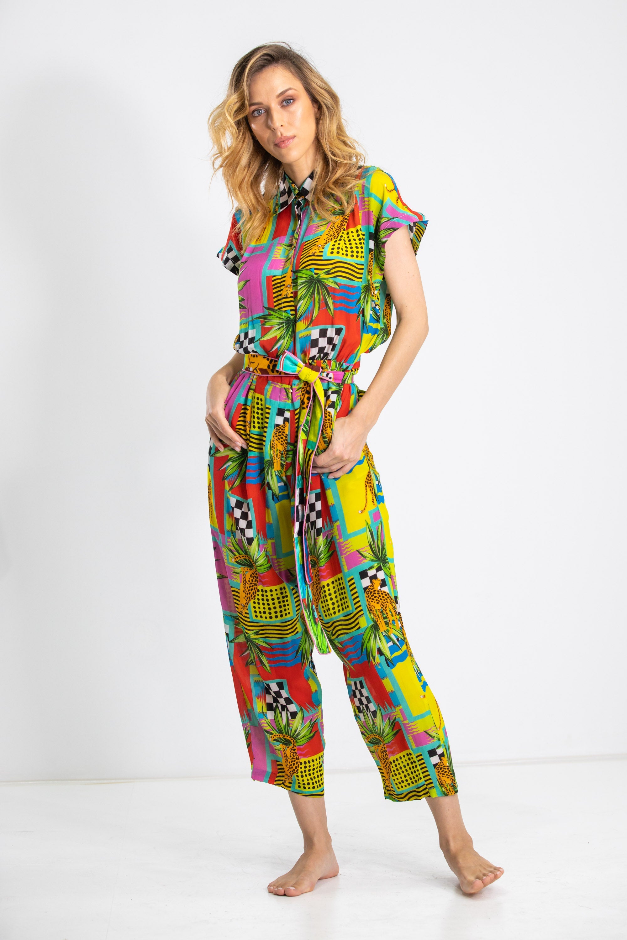 PANTHERA - CAP SLEEVE JUMPSUIT