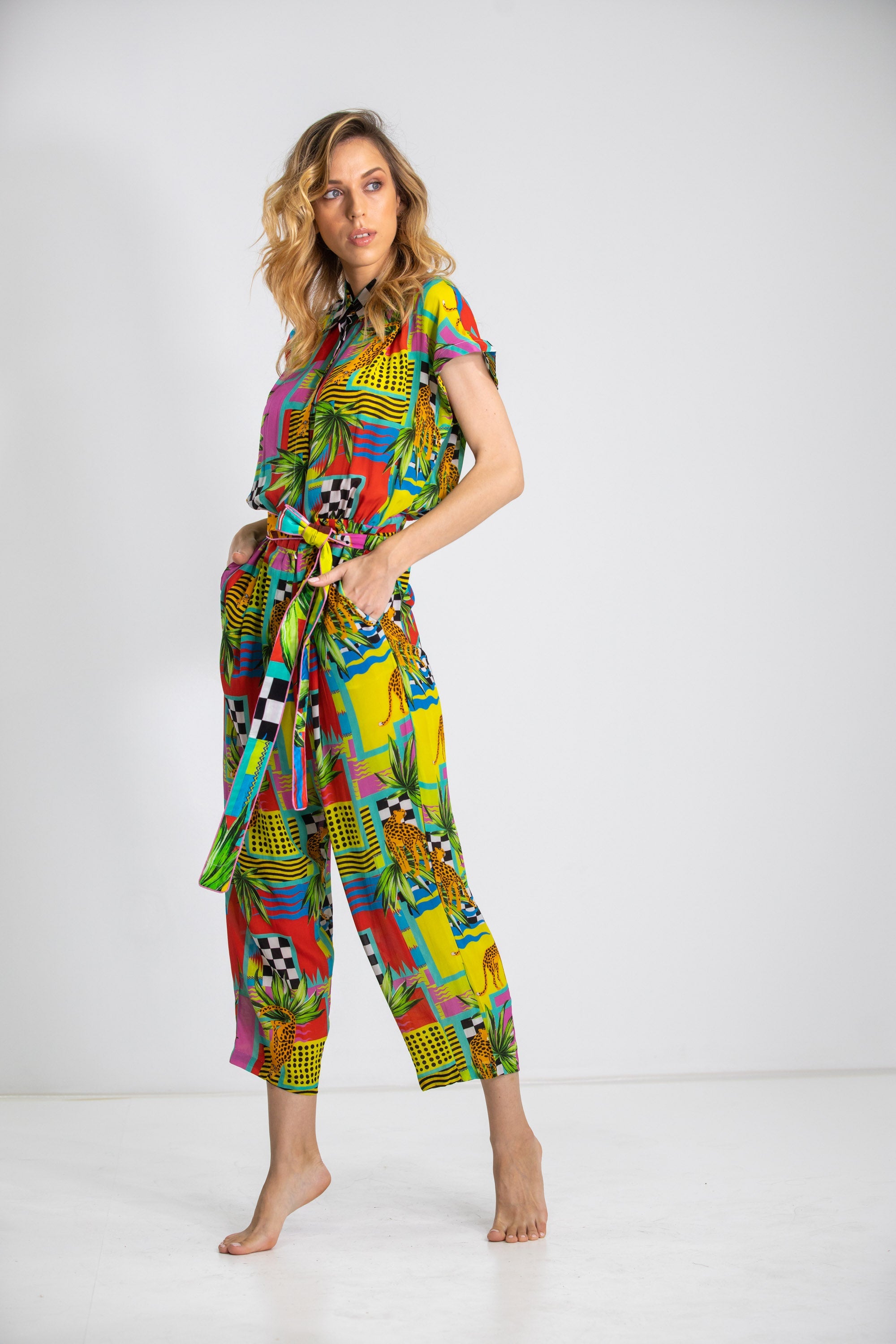 PANTHERA - CAP SLEEVE JUMPSUIT