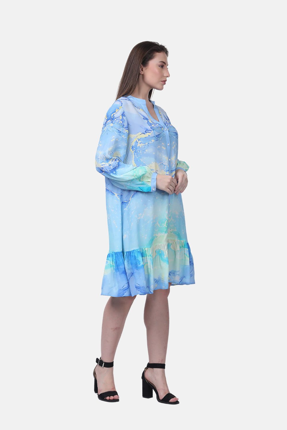 TEMPER BLUE - AVA DRESS