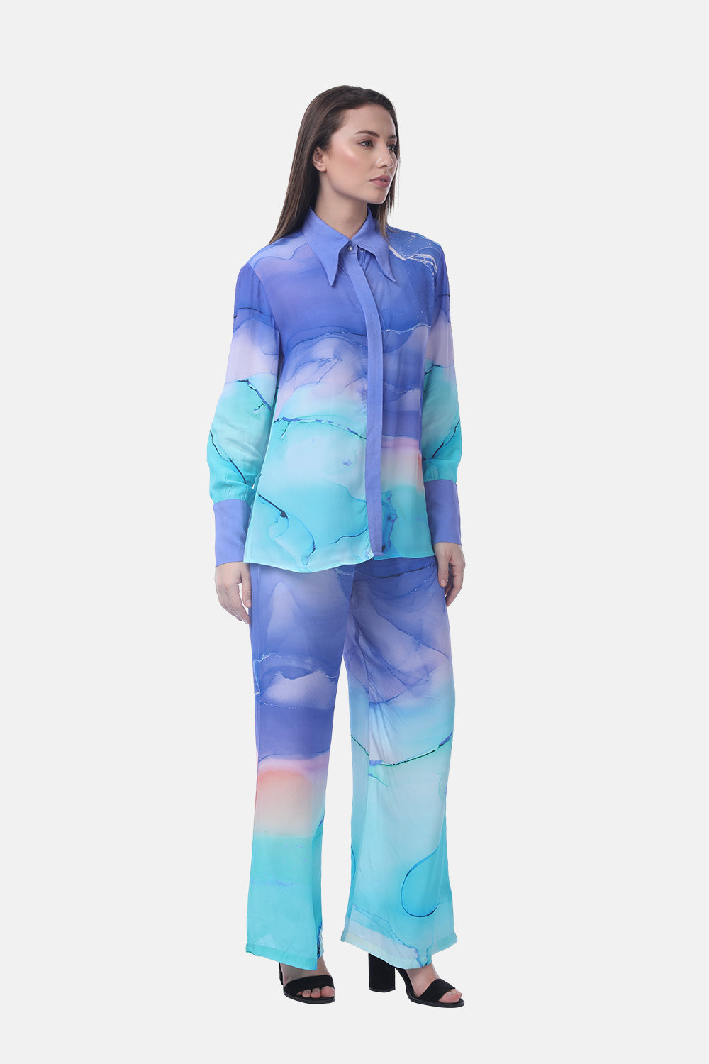 TEMPER BLUE - ANAYA COLLAR SHIRT