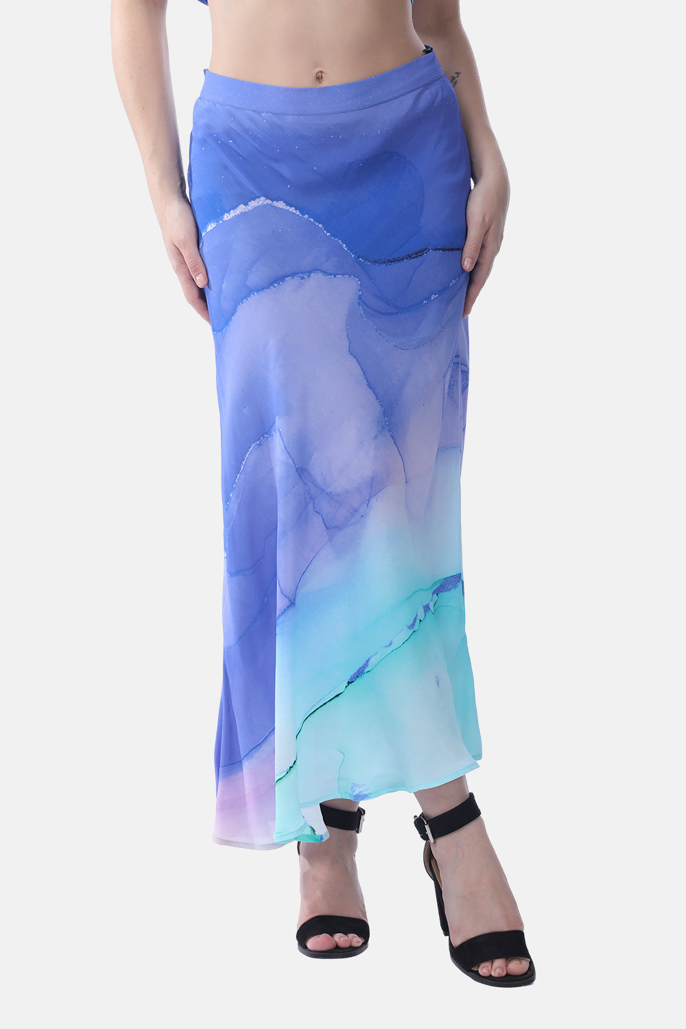 TEMPER BLUE - CAMELIA SKIRT