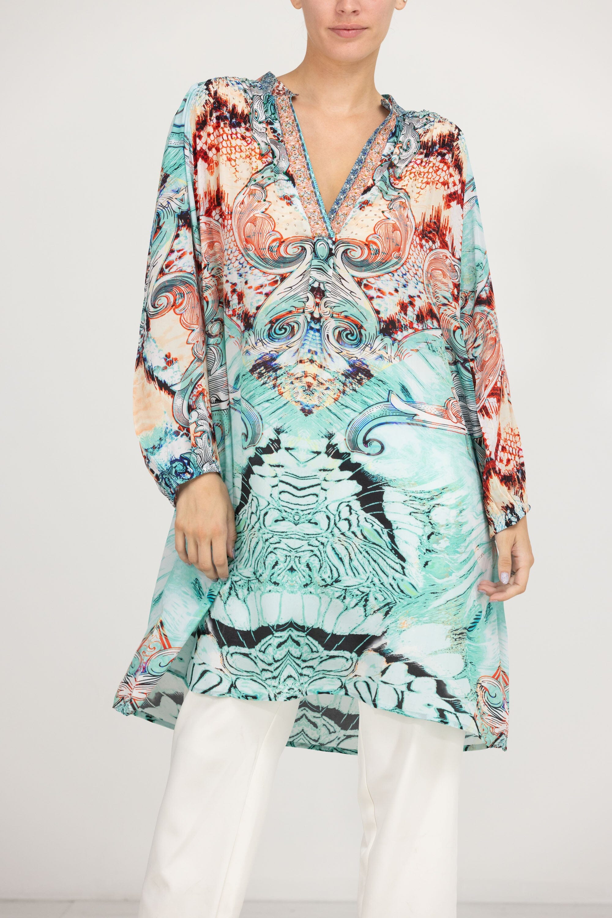 GOLD COAST - BLOUSON TUNIC DRESS - TheSwankStore