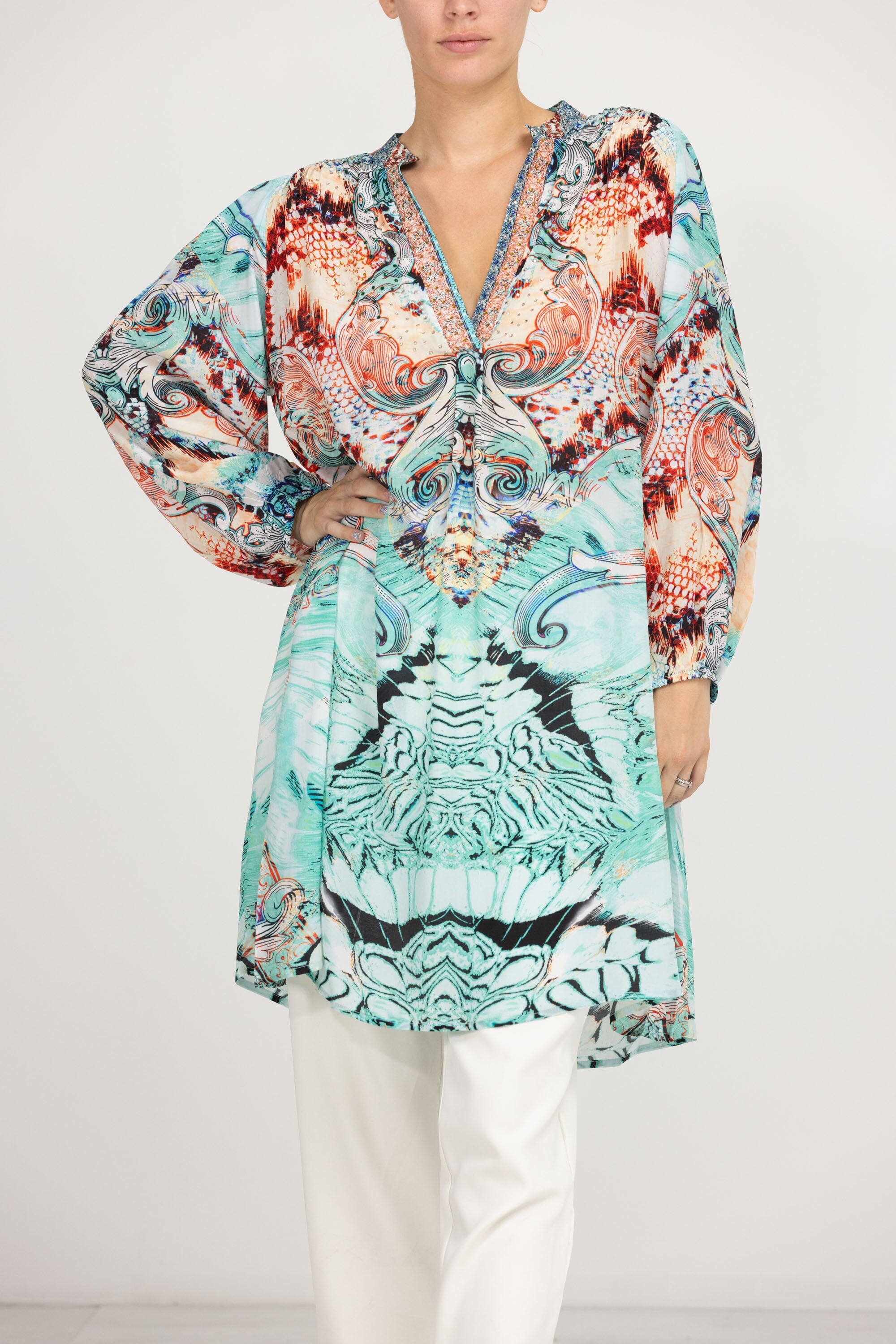 GOLD COAST - BLOUSON TUNIC DRESS - TheSwankStore