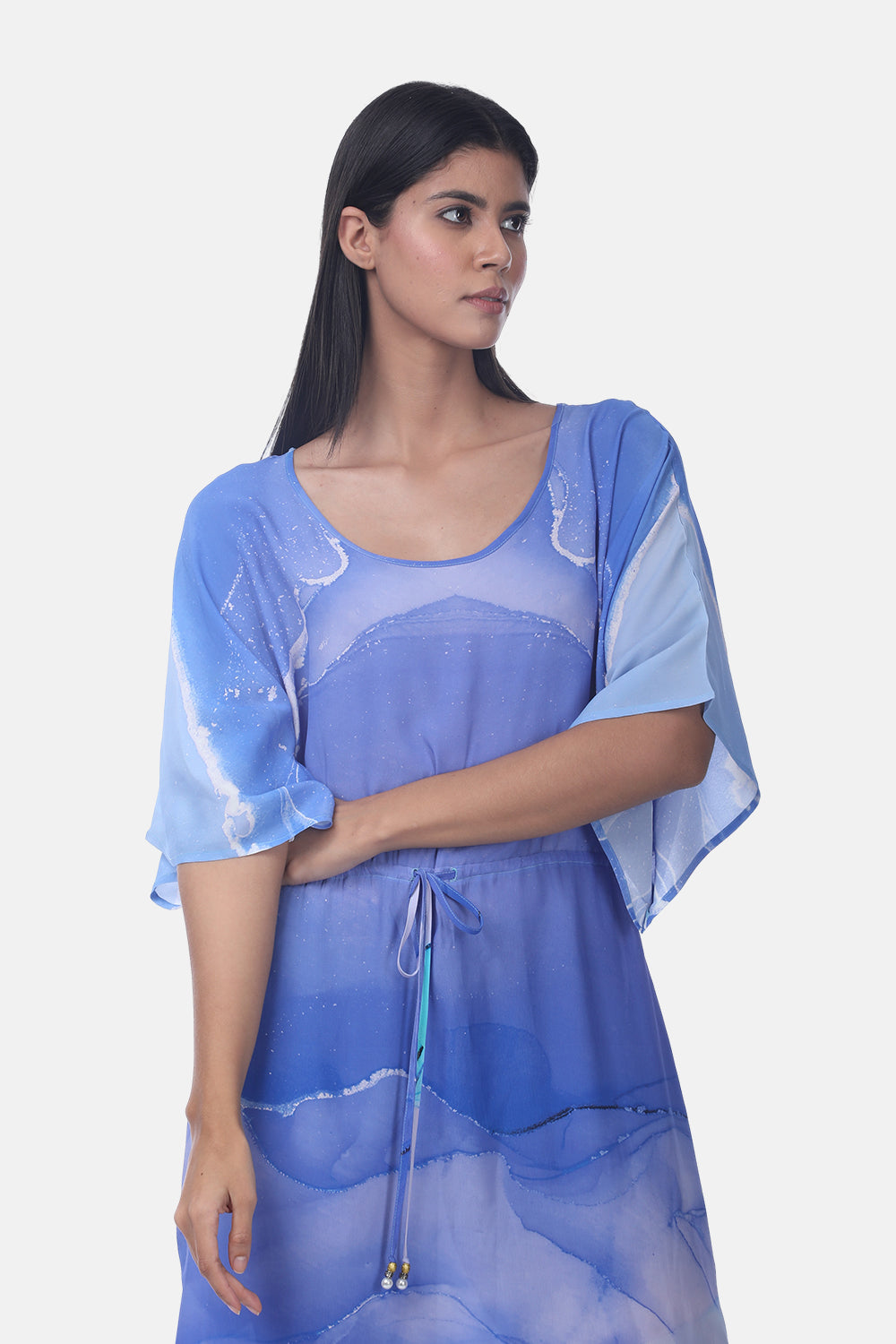 TEMPER BLUE - PEONY DRESS