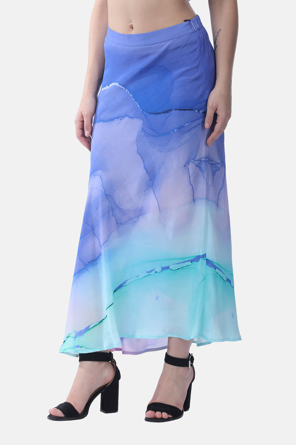 TEMPER BLUE - CAMELIA SKIRT