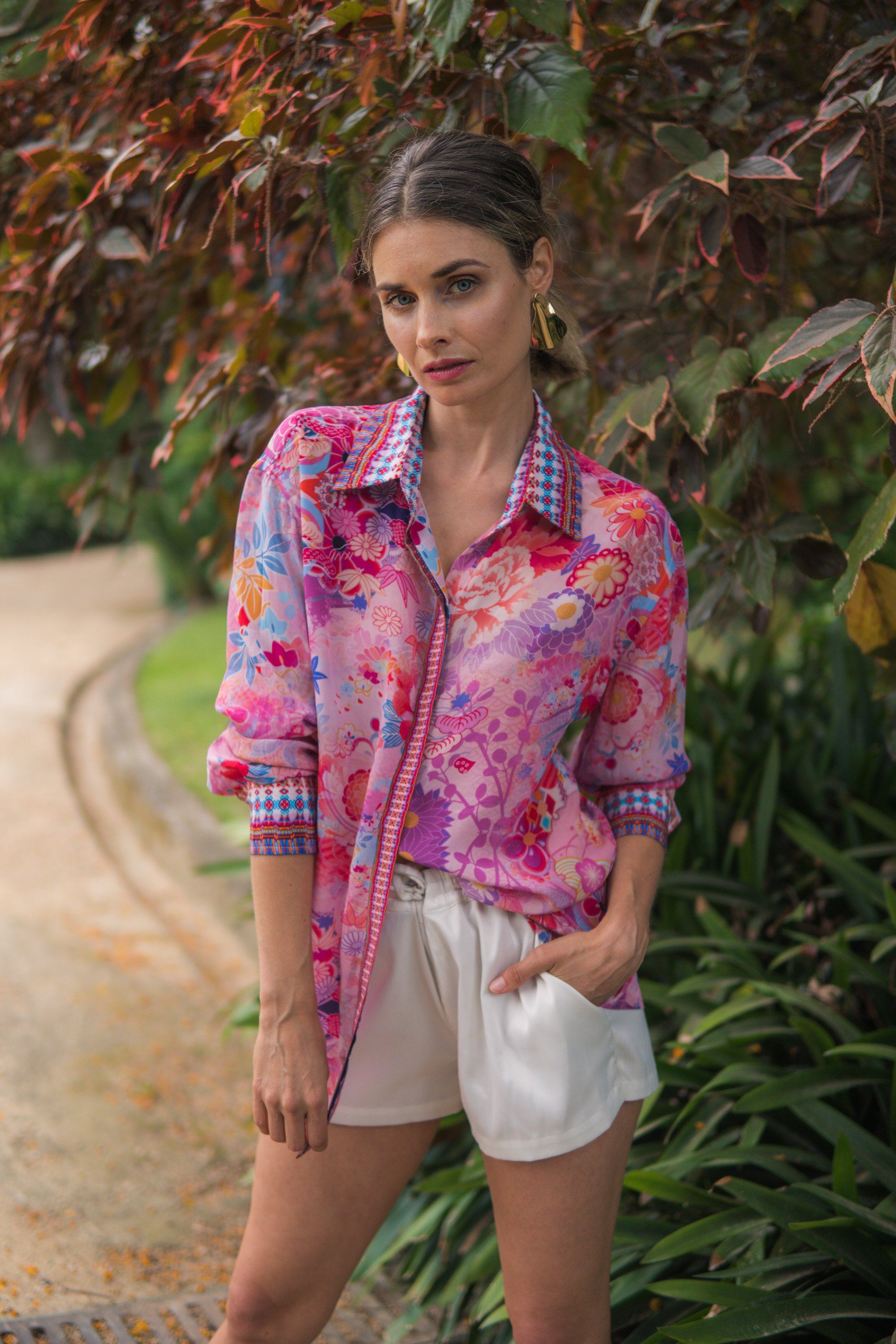 CHERRY BLOSSOM - COLLAR SHIRT - TheSwankStore