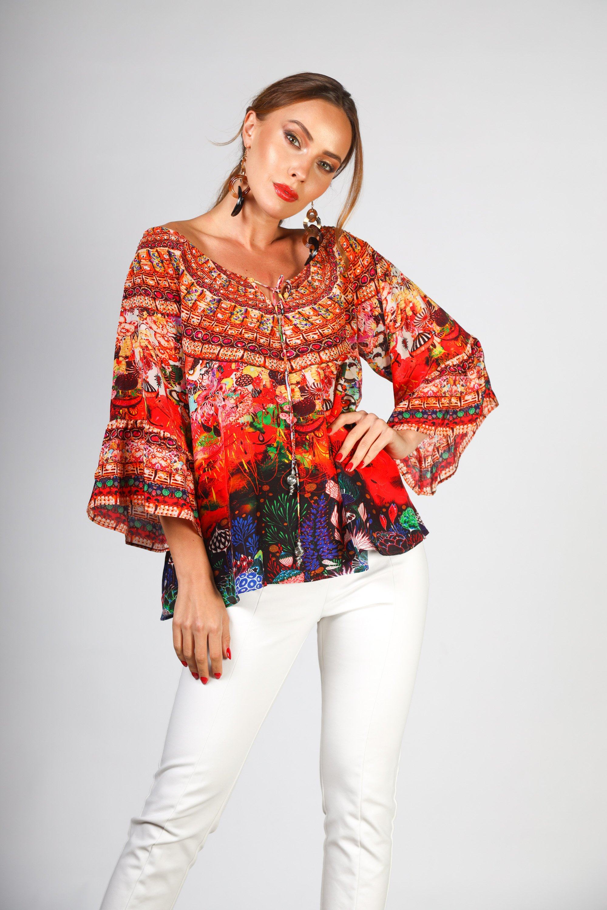 CORRALLE - GYPSY TUNIC - TheSwankStore