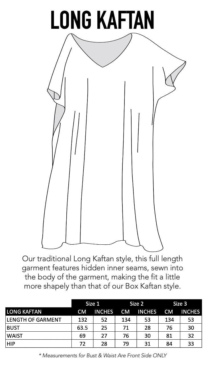 INDIGO SUMMER - LONG KAFTAN - TheSwankStore