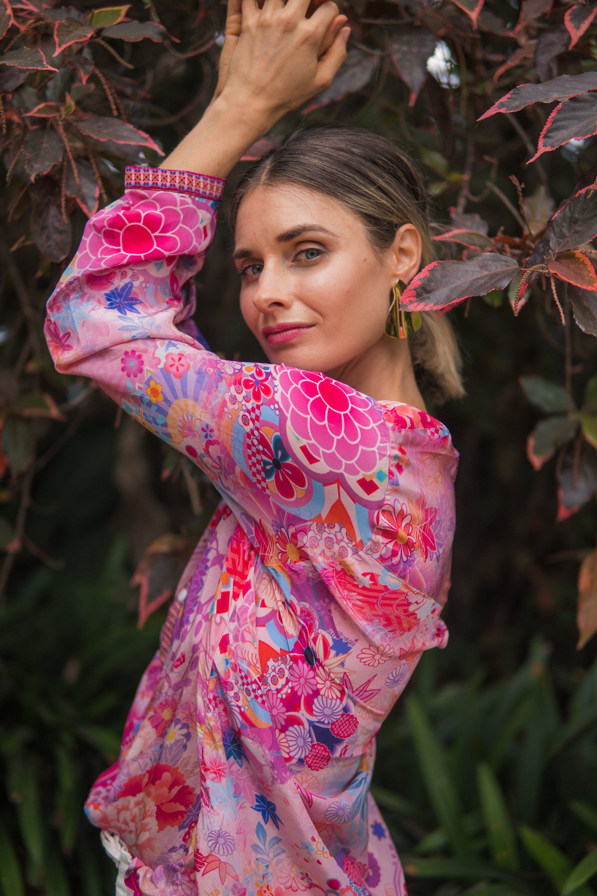 CHERRY BLOSSOM - MILANO SHIRT, WITHOUT COLLAR - TheSwankStore