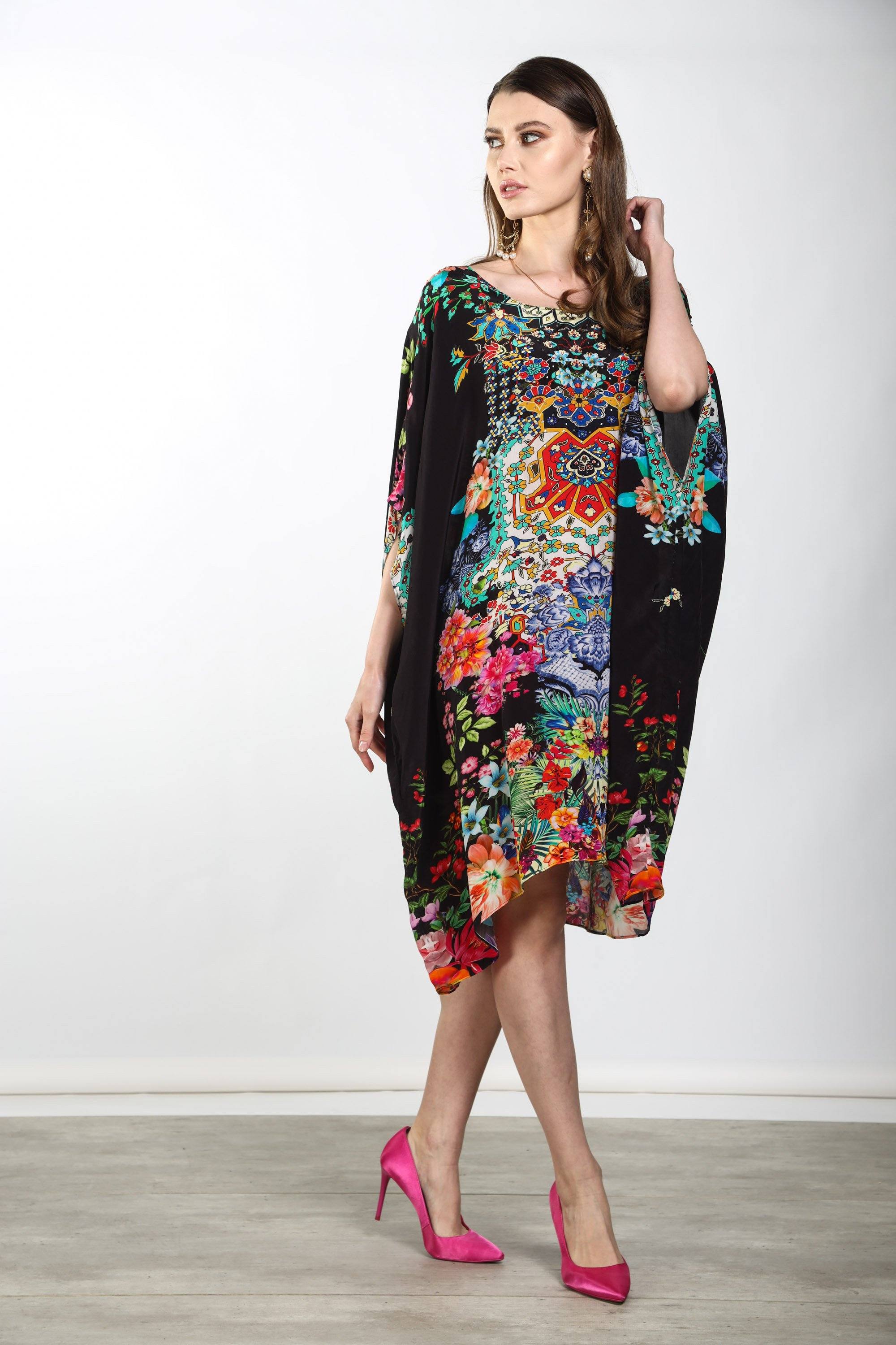 EDEN - SHORT BOX KAFTAN - TheSwankStore