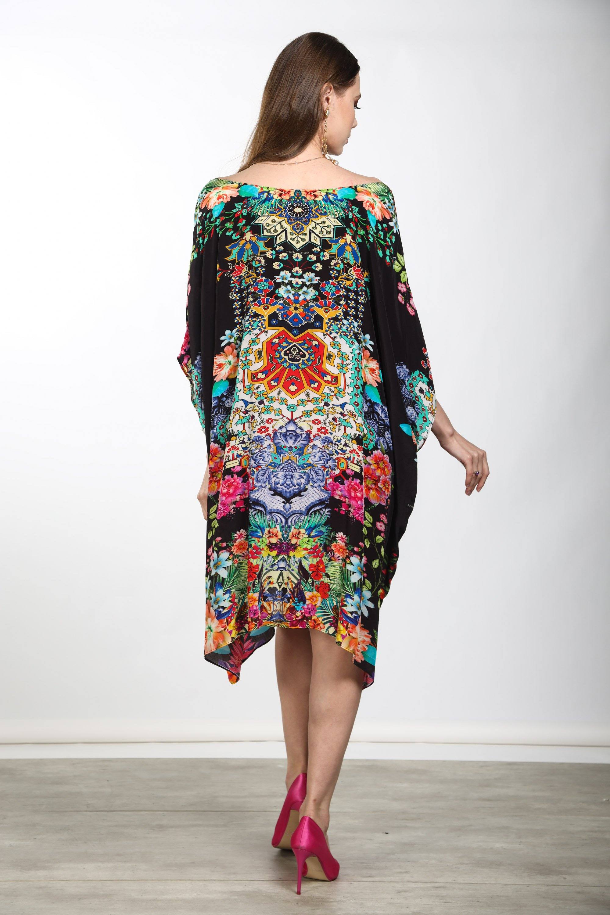 EDEN - SHORT BOX KAFTAN - TheSwankStore
