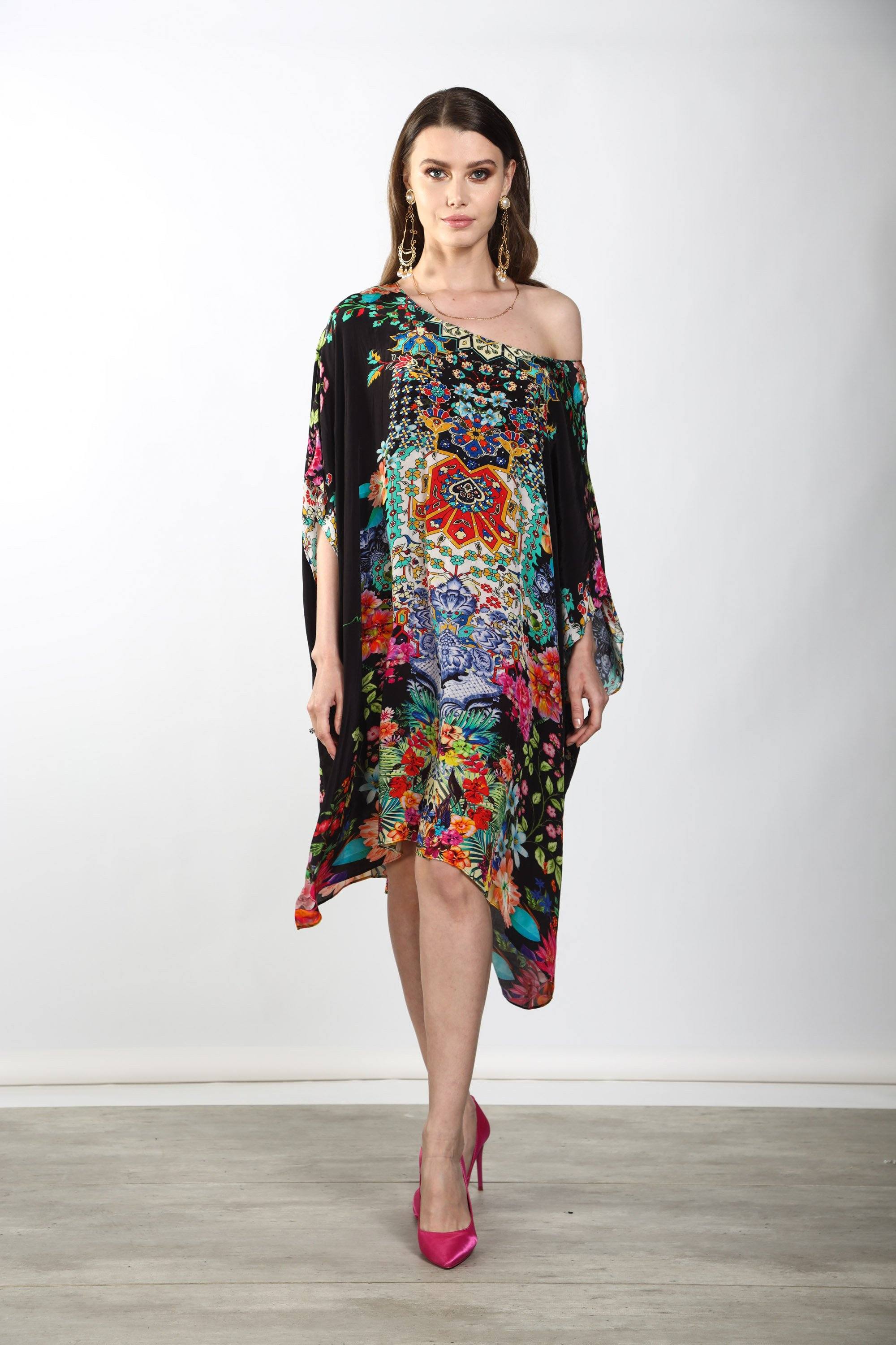 EDEN - SHORT BOX KAFTAN - TheSwankStore