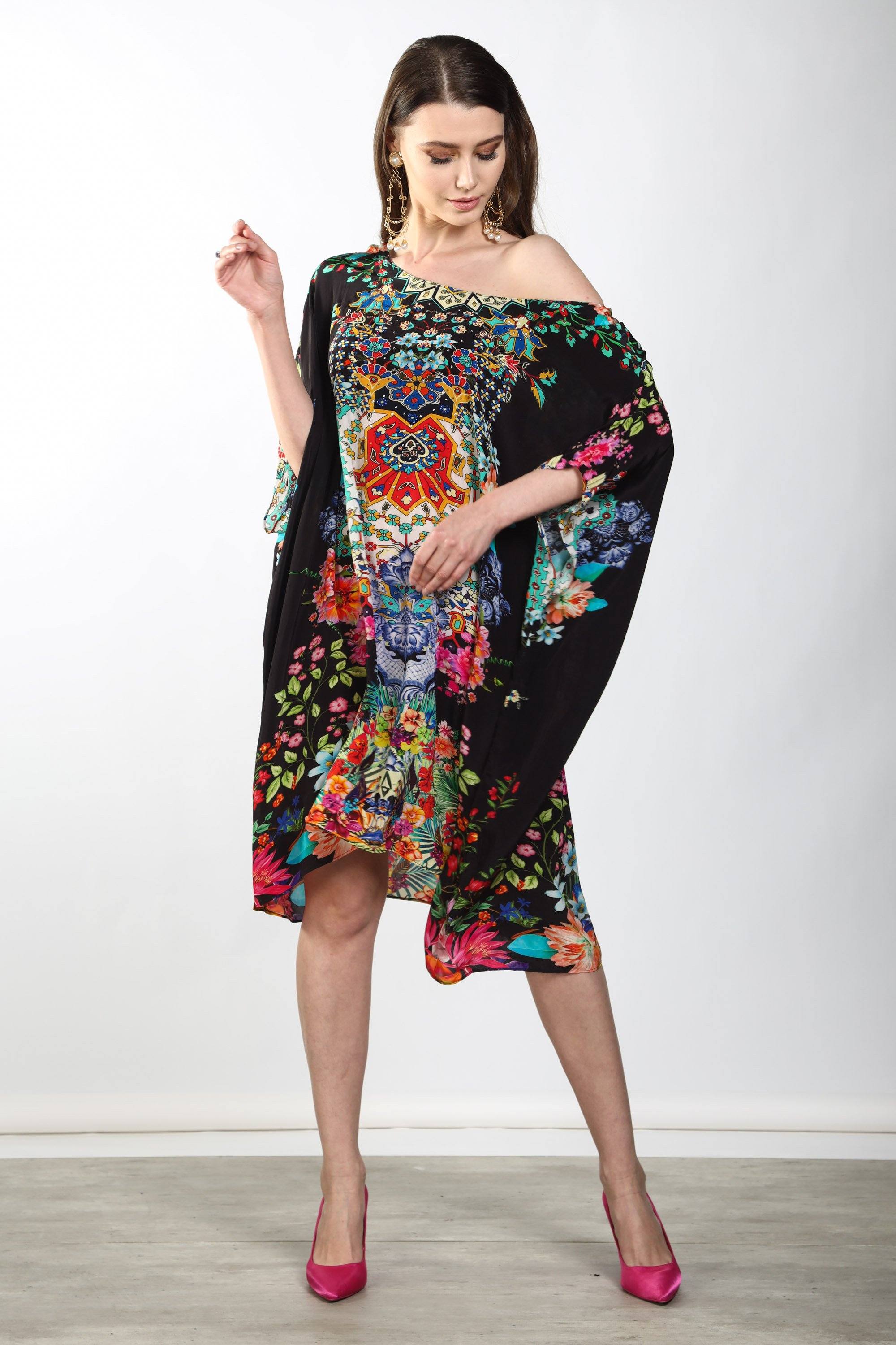 EDEN - SHORT BOX KAFTAN - TheSwankStore
