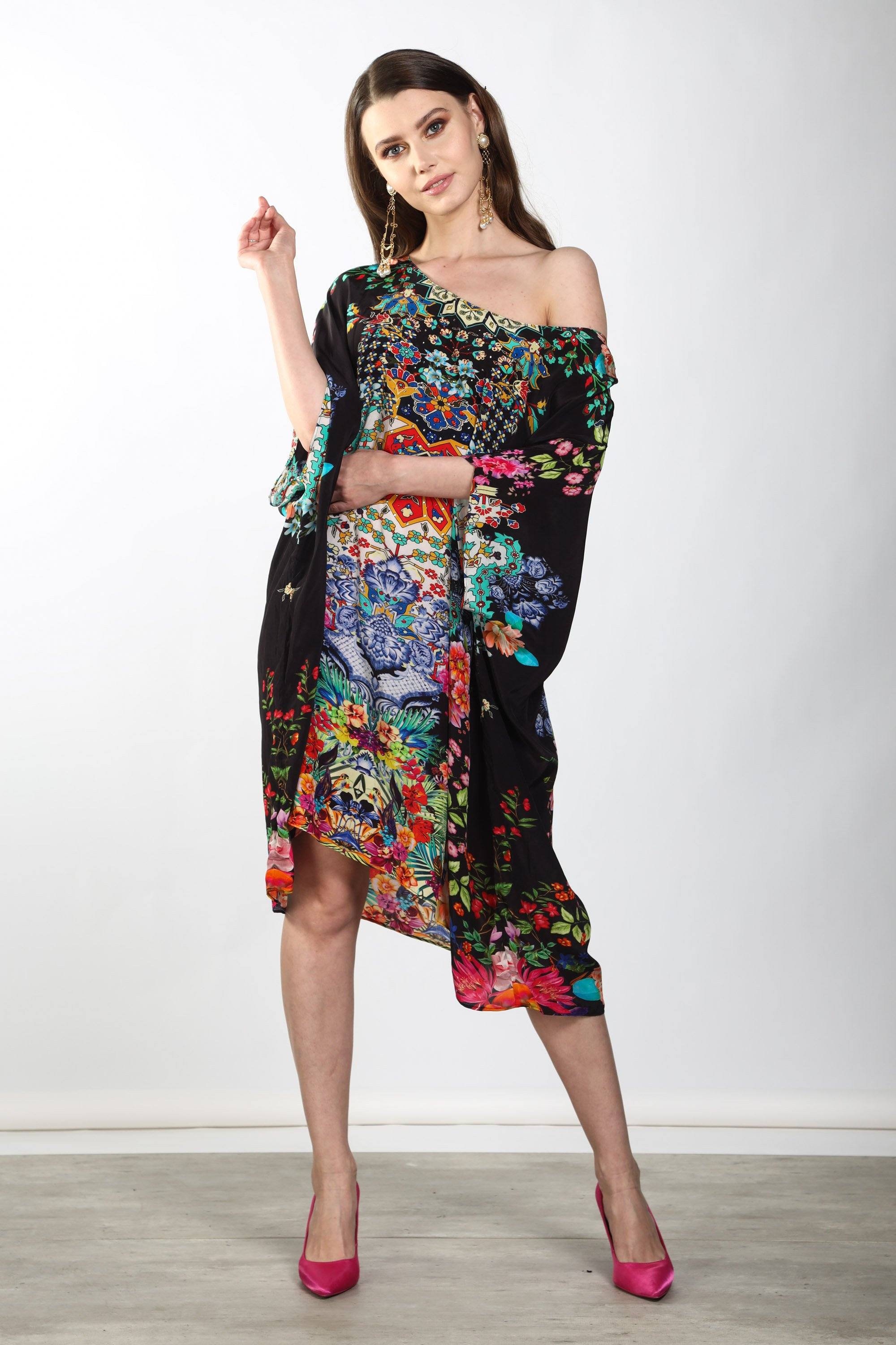 EDEN - SHORT BOX KAFTAN - TheSwankStore
