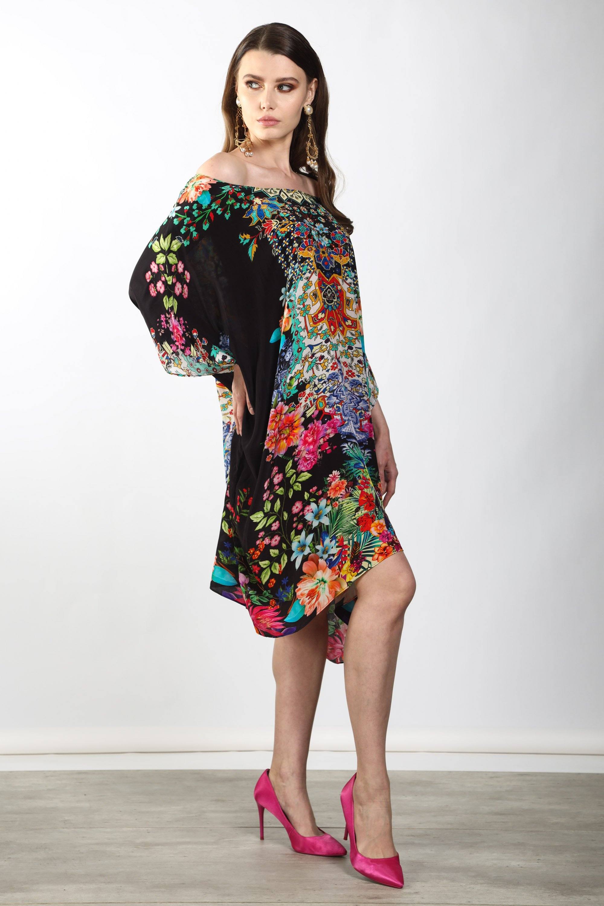 EDEN - SHORT BOX KAFTAN - TheSwankStore