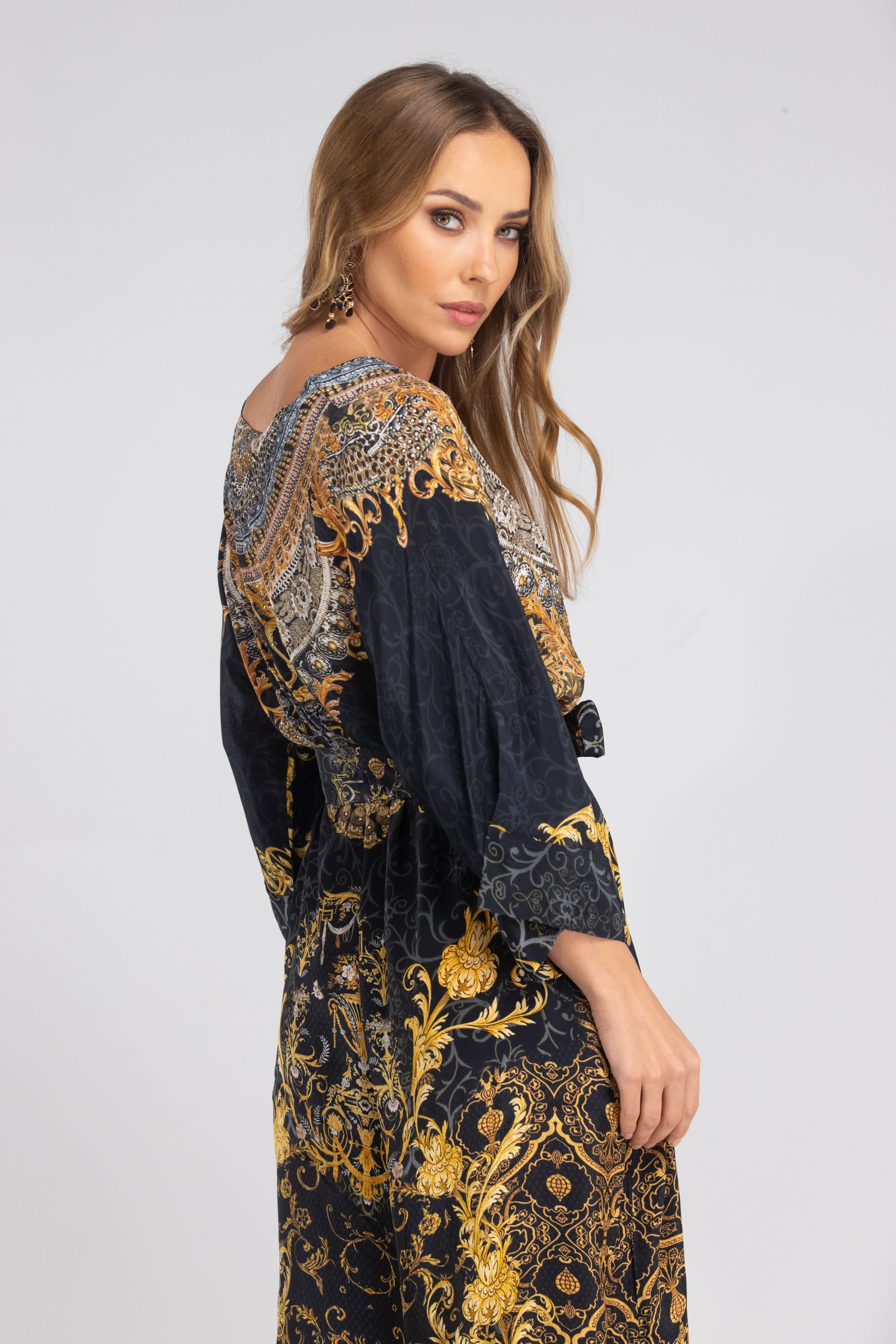 VALLETTA - MIDI DRESS WITH SHORT SLEEVES - TheSwankStore