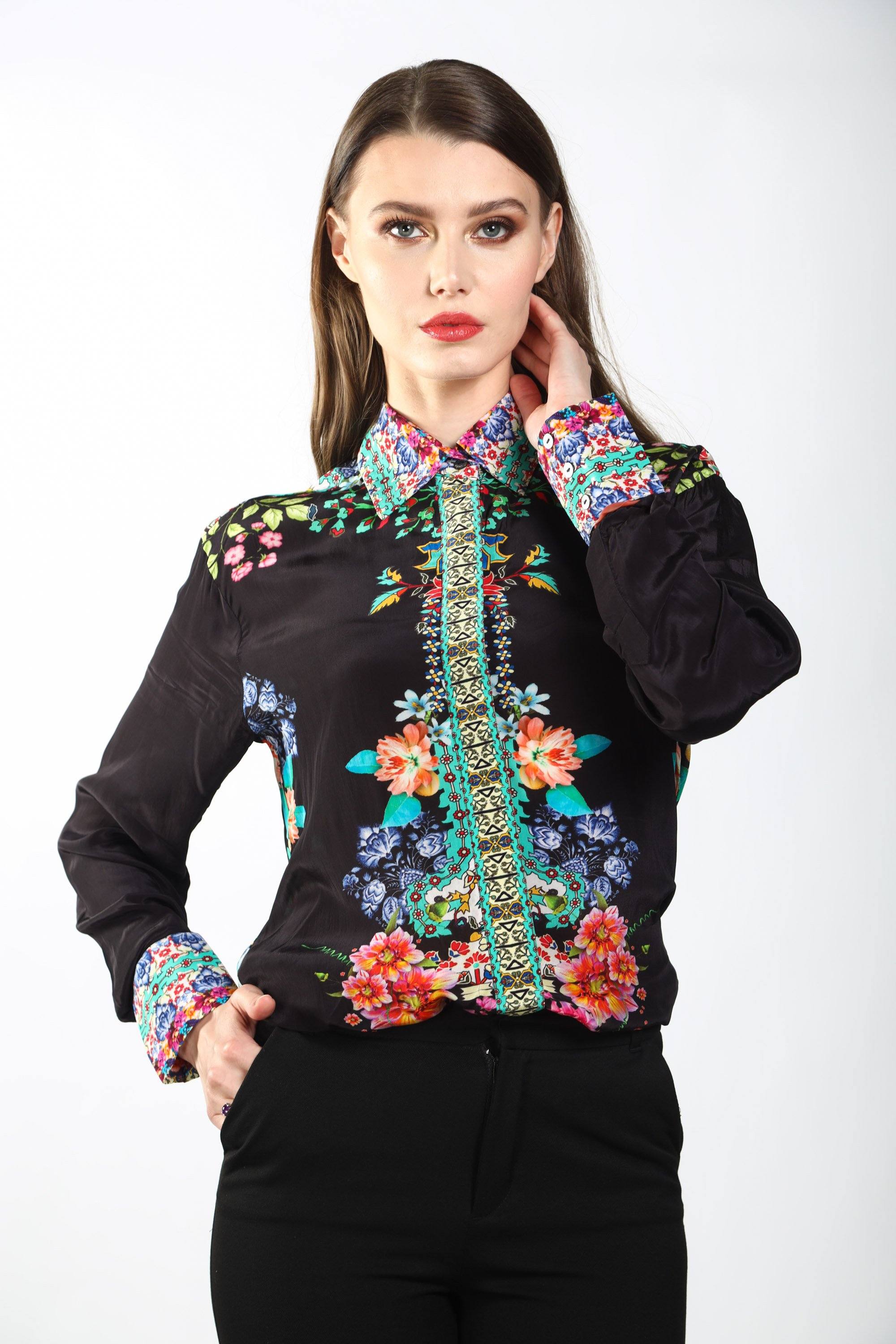 EDEN - SHIRT WITH COLLAR - TheSwankStore
