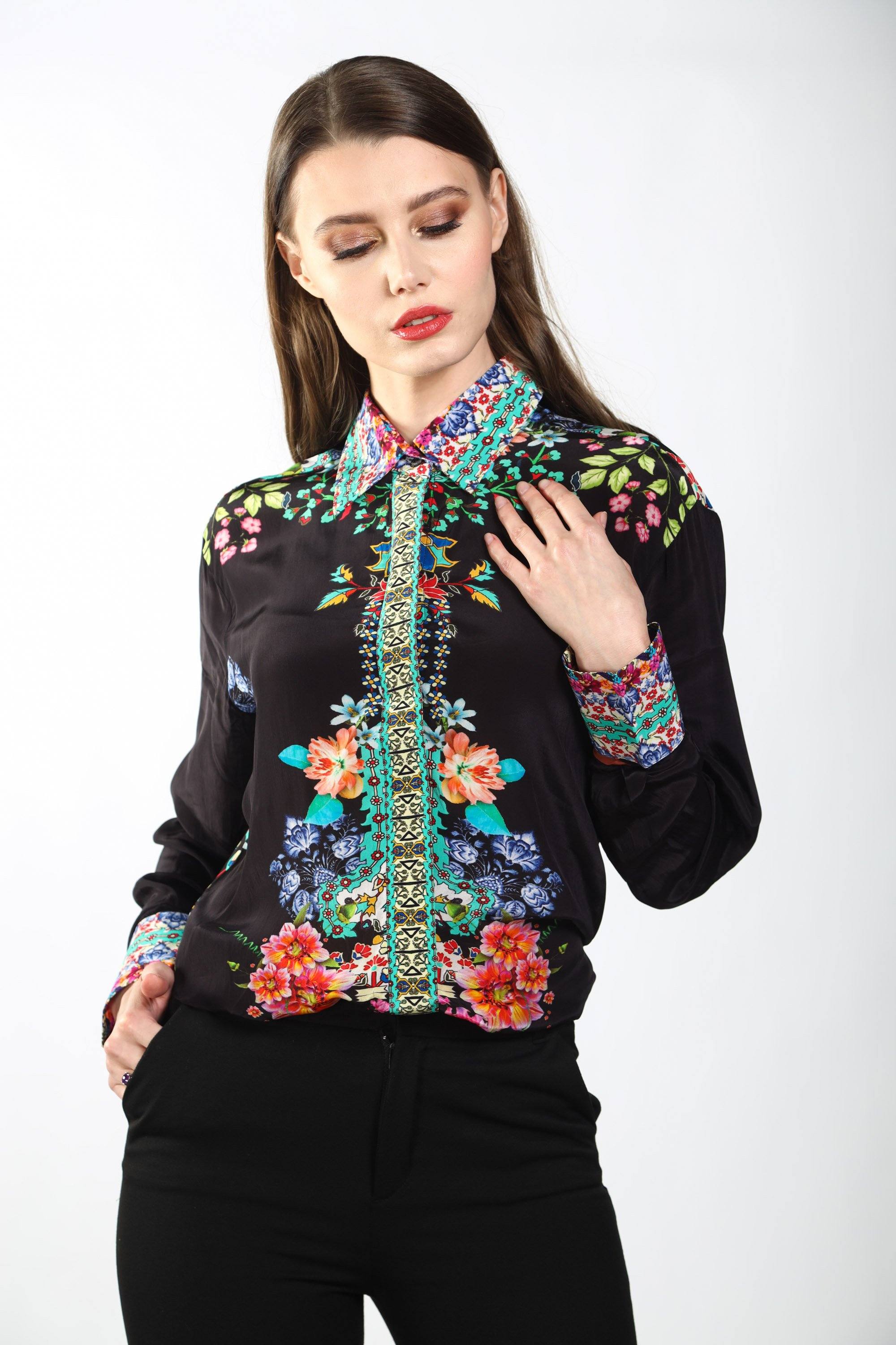 EDEN - SHIRT WITH COLLAR - TheSwankStore