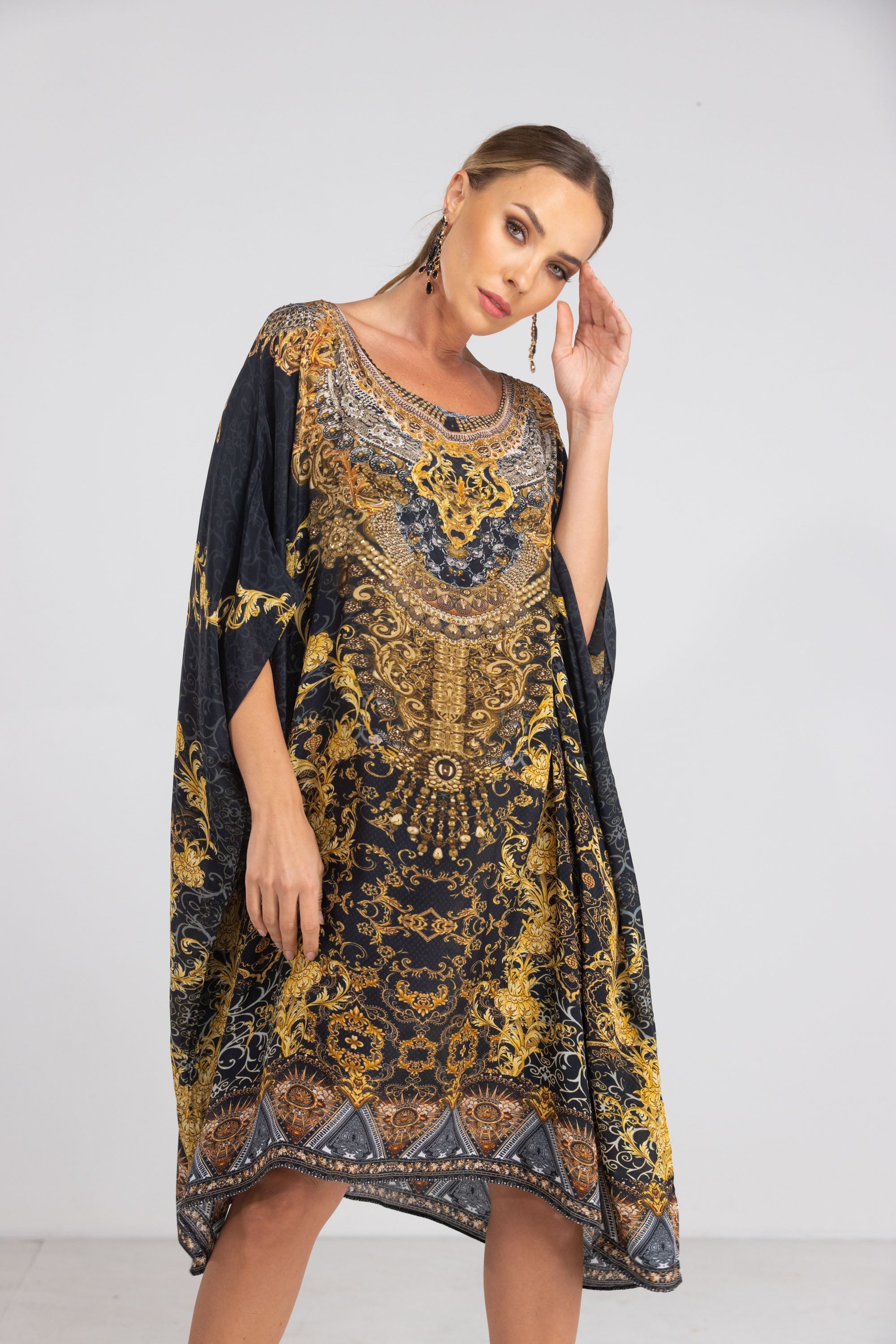 VALLETTA - SHORT BOX KAFTAN - TheSwankStore