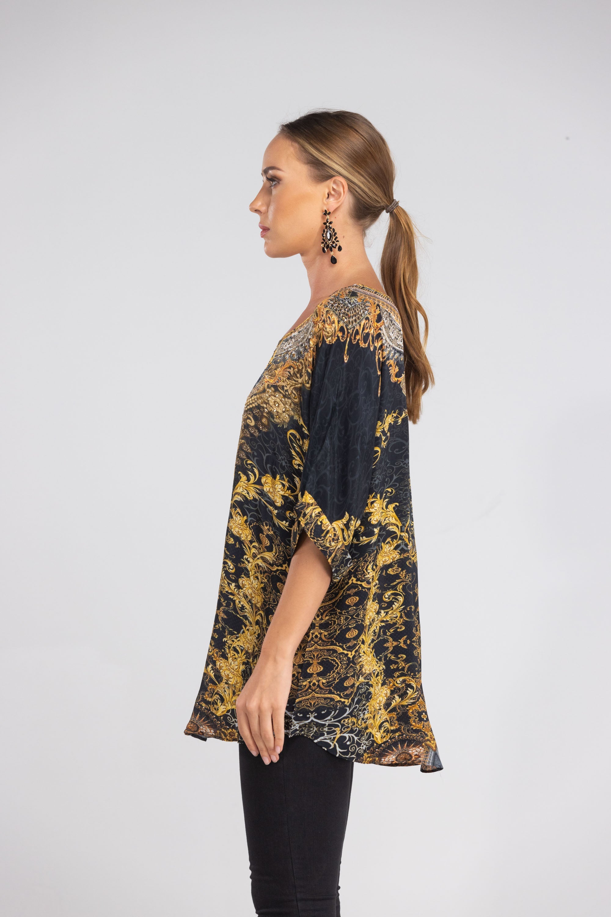 VALLETTA - KAFTAN TOP (Shorter Style) - TheSwankStore