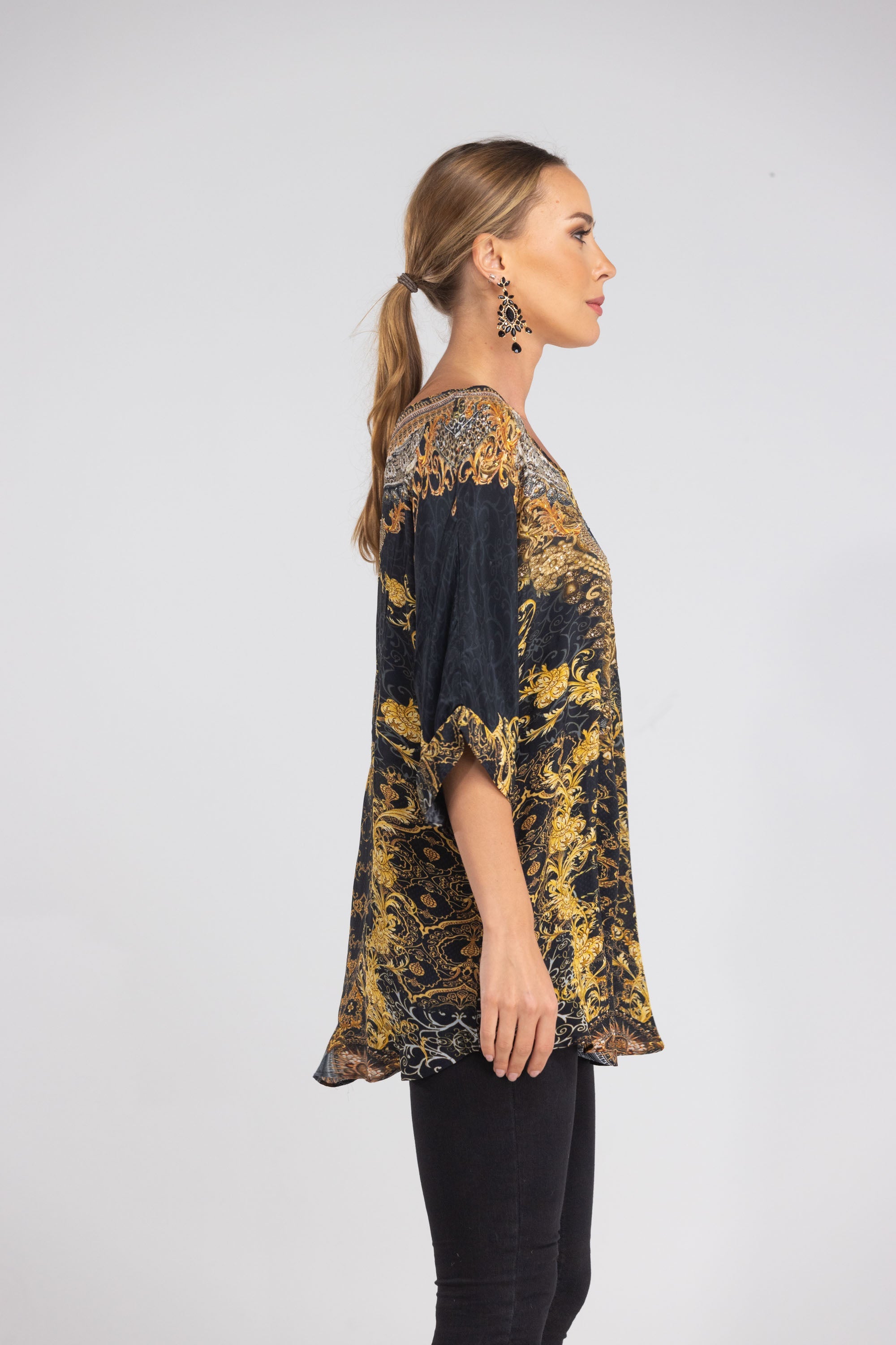 VALLETTA - KAFTAN TOP (Shorter Style) - TheSwankStore